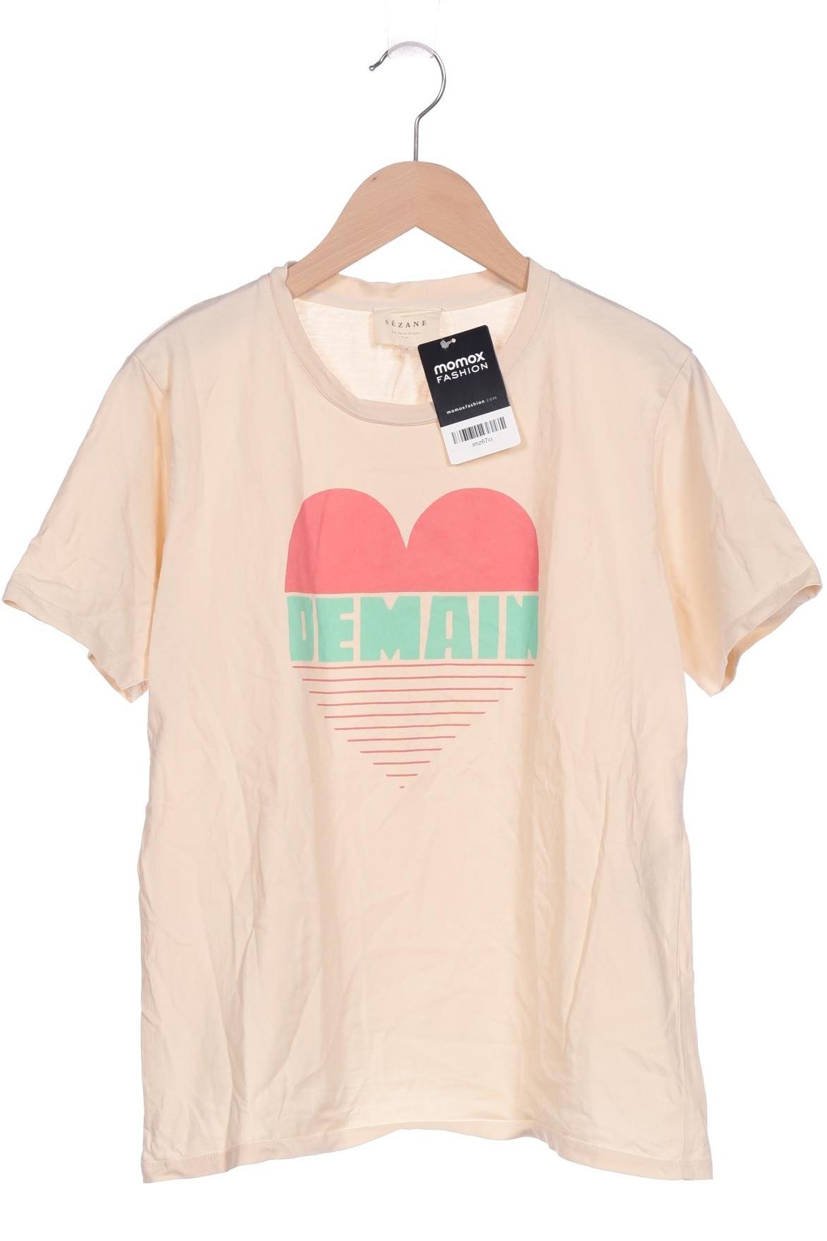 

Sezane Damen T-Shirt, beige, Gr. 36
