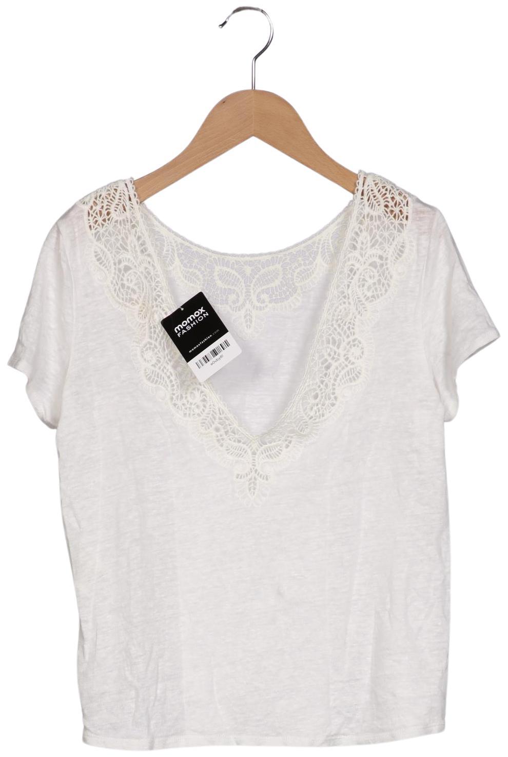 

Sezane Damen T-Shirt, cremeweiß, Gr. 34