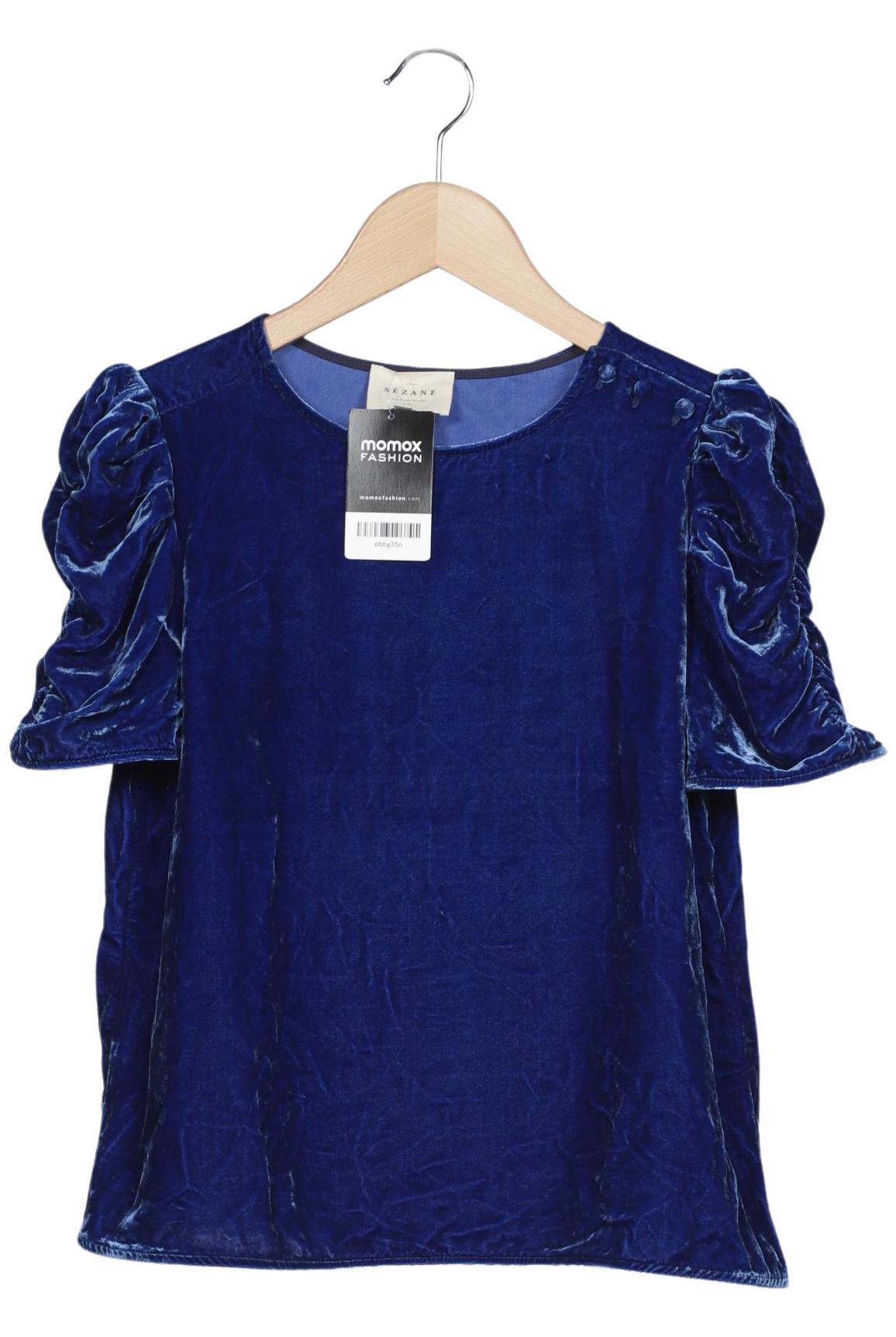 

Sezane Damen T-Shirt, marineblau, Gr. 36