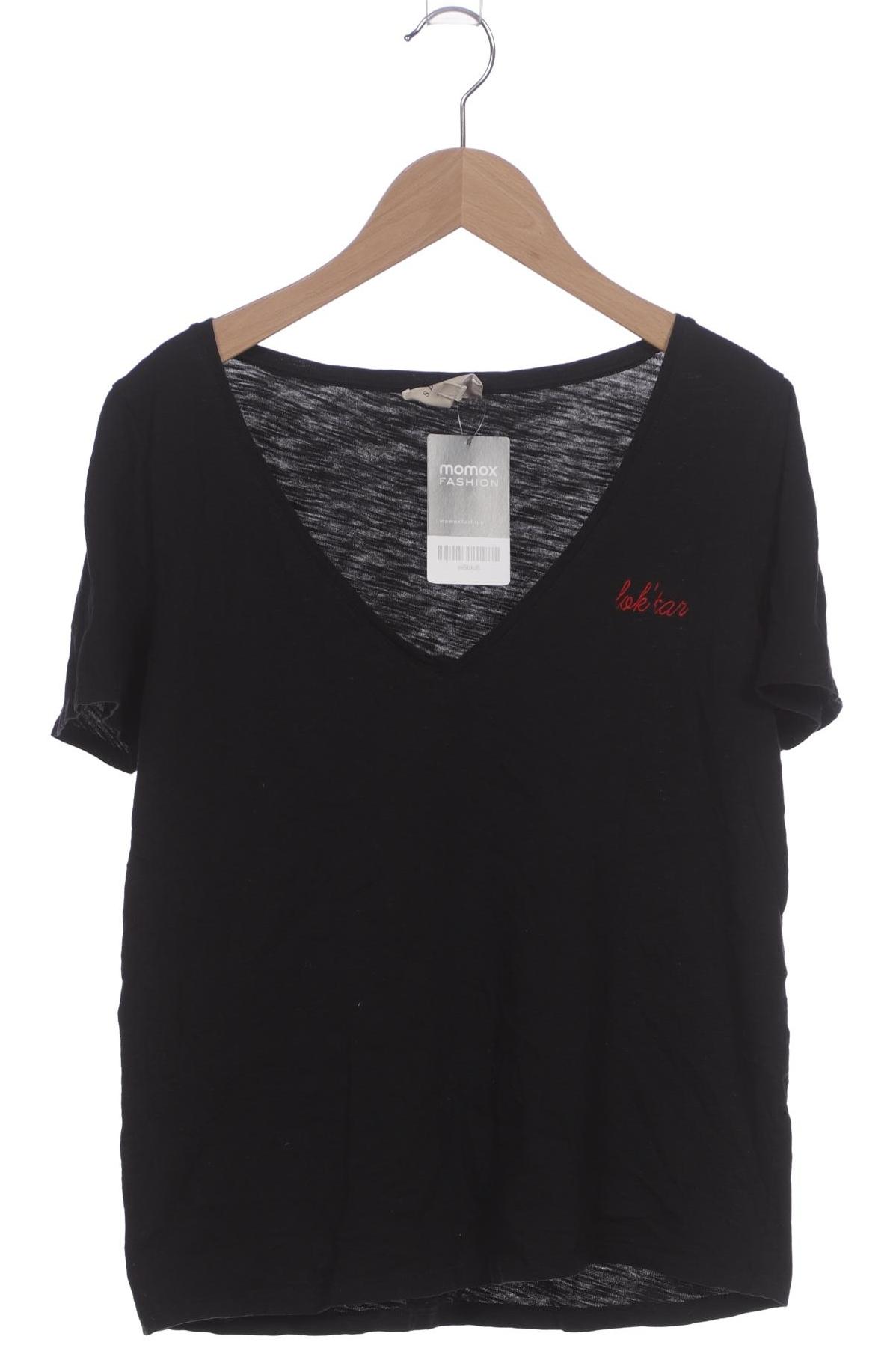 

Sezane Damen T-Shirt, schwarz, Gr. 38