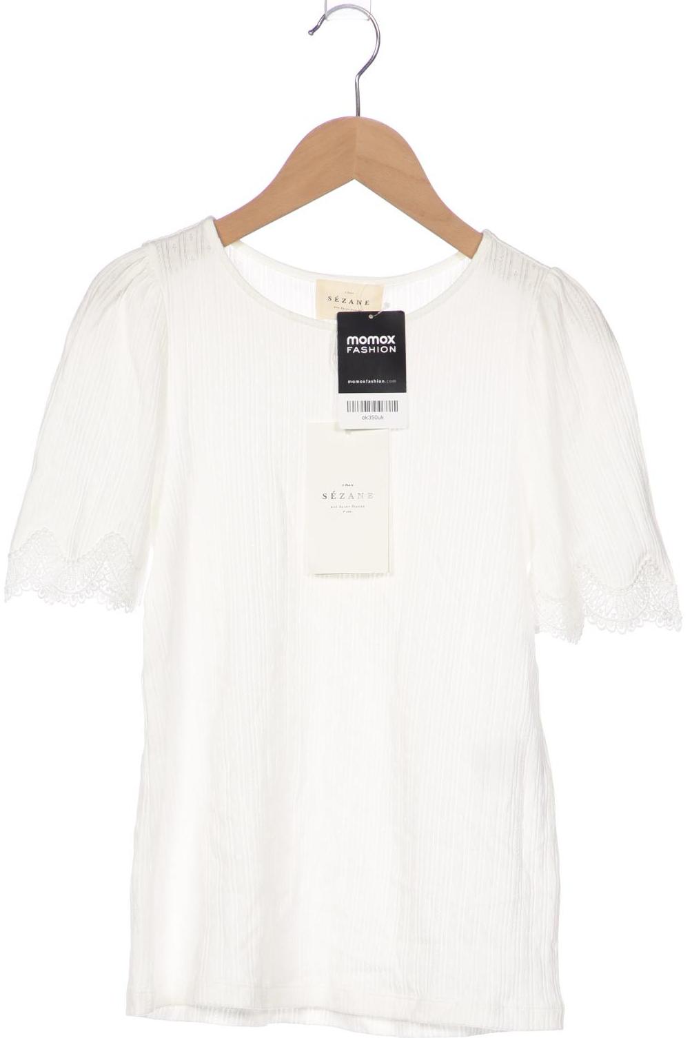 

Sezane Damen T-Shirt, weiß, Gr. 34
