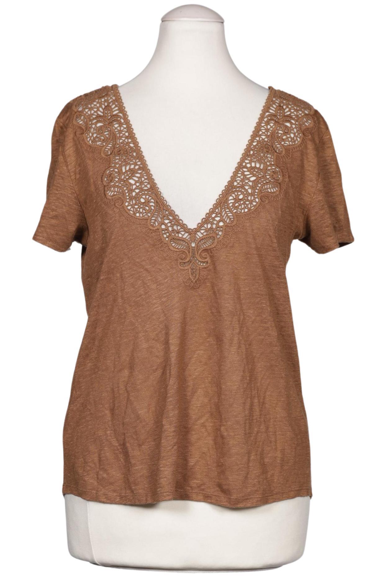 

Sezane Damen T-Shirt, braun, Gr. 36