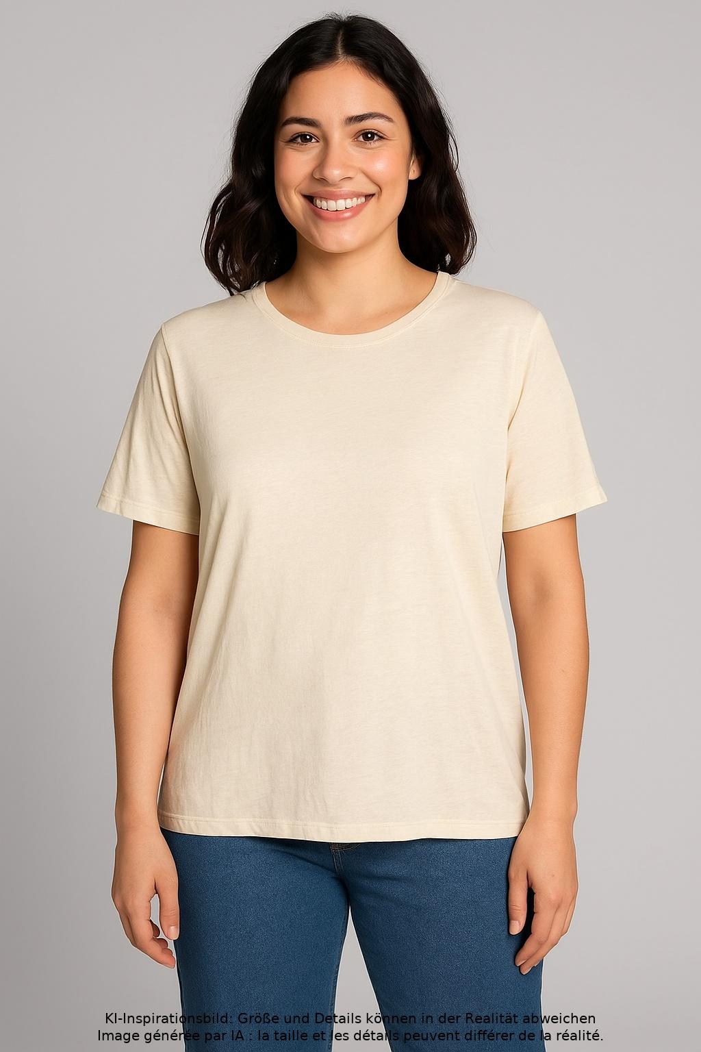 

Sezane Damen T-Shirt, beige, Gr. 44