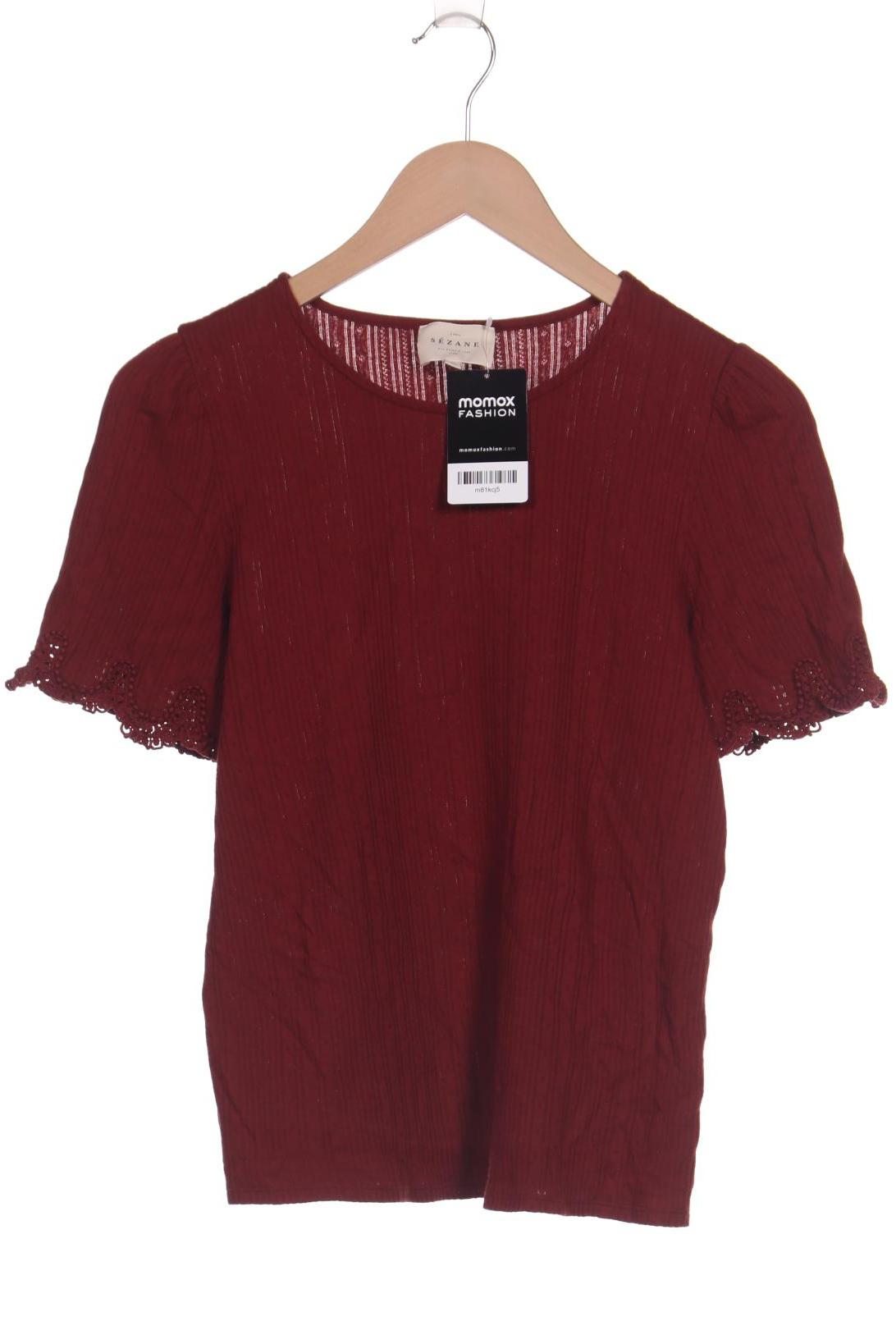

Sezane Damen T-Shirt, bordeaux, Gr. 38