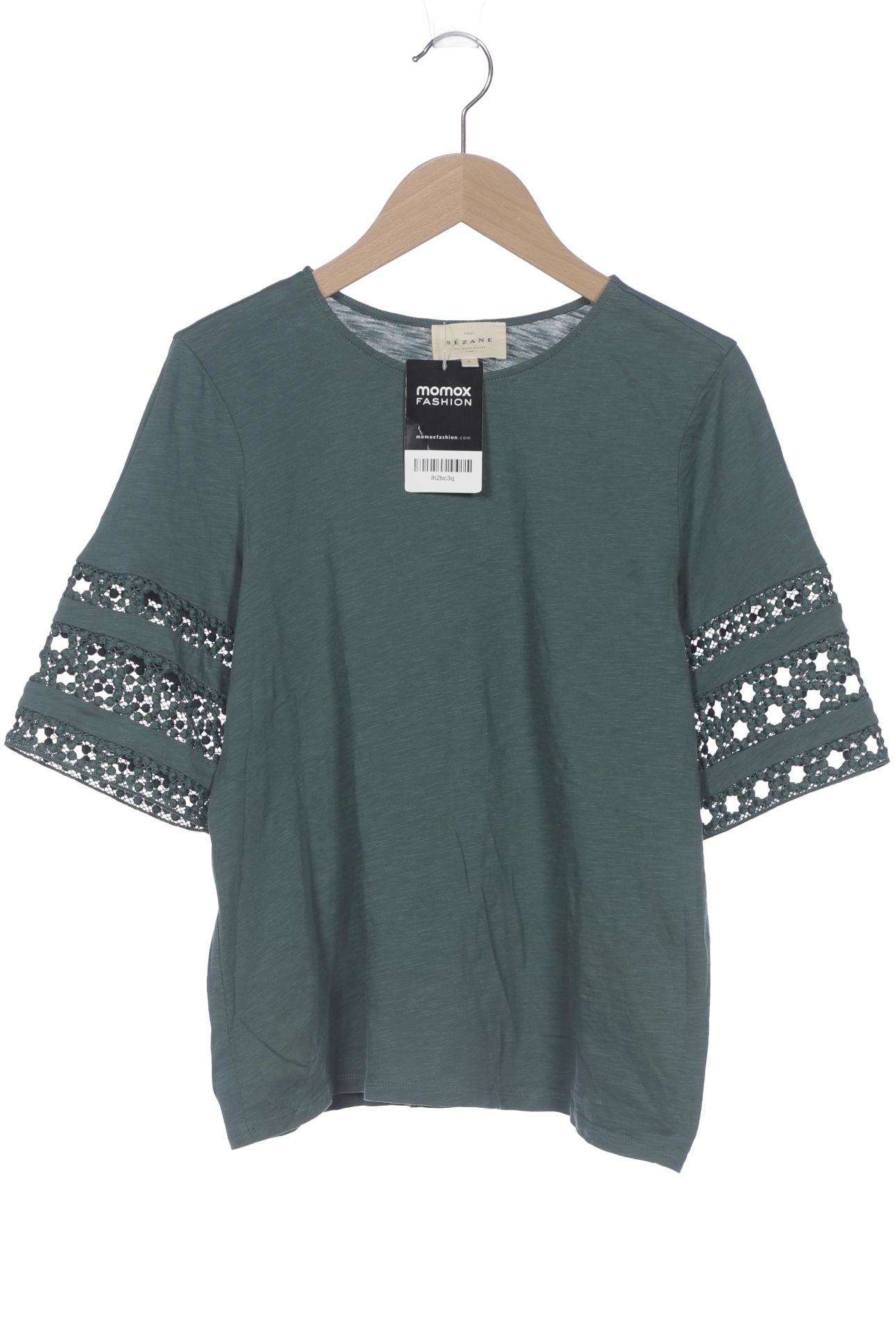 

Sezane Damen T-Shirt, grün, Gr. 36