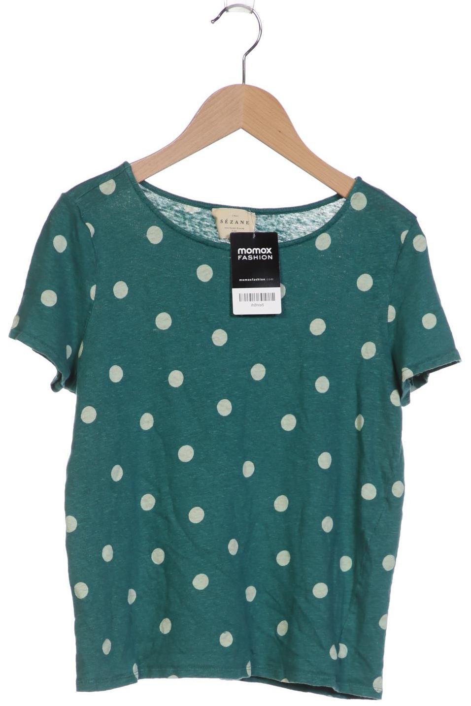 

Sezane Damen T-Shirt, türkis, Gr. 36