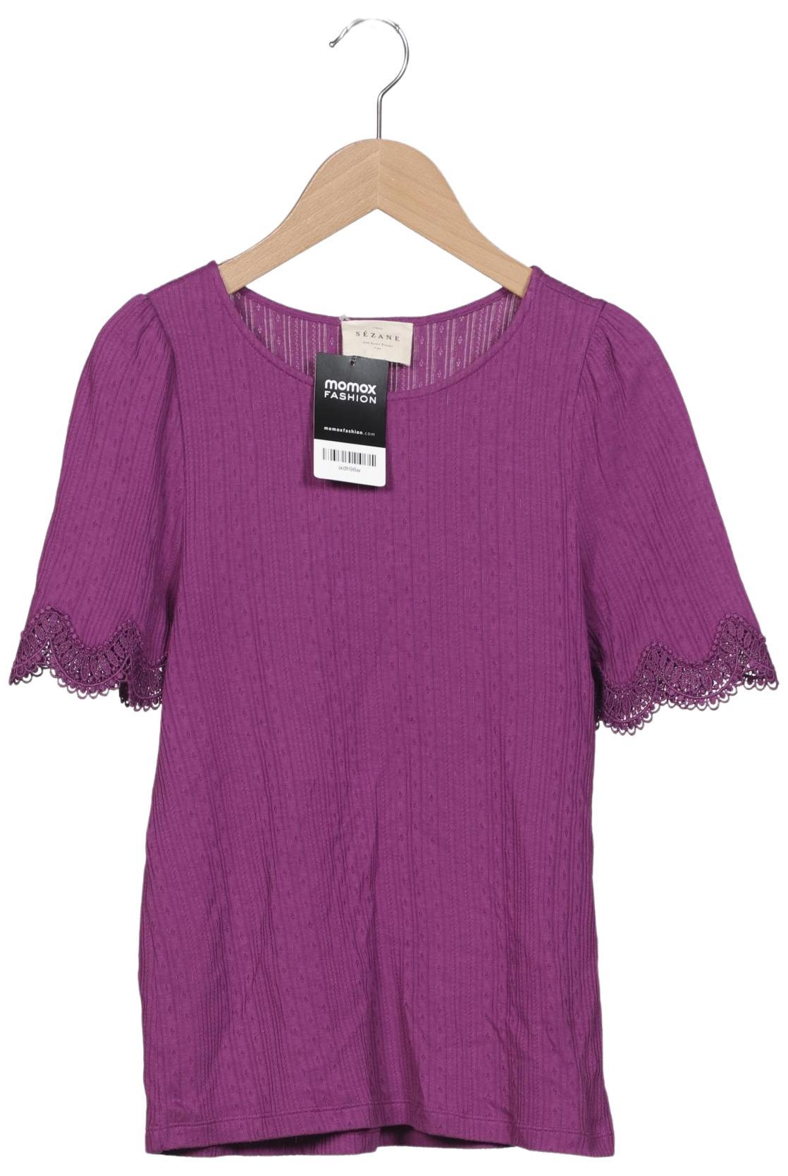 

Sezane Damen T-Shirt, flieder, Gr. 36