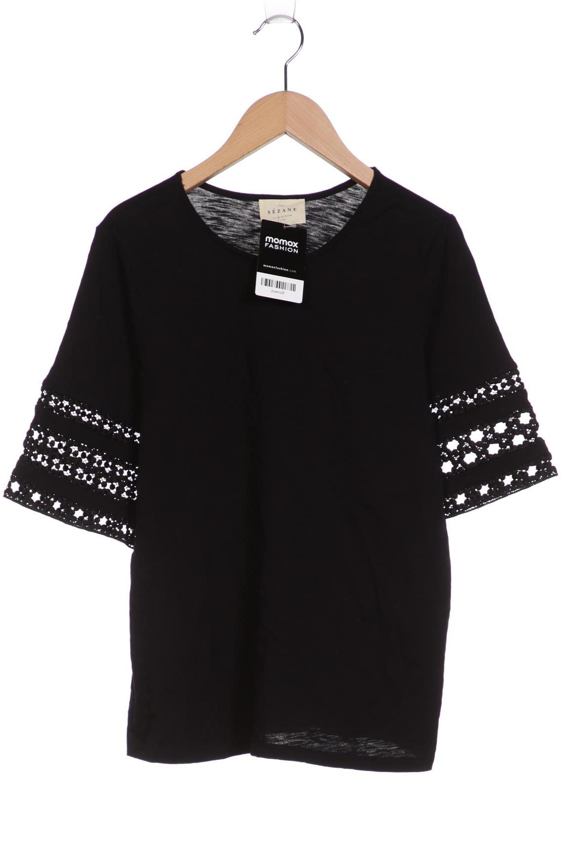 

Sezane Damen T-Shirt, schwarz, Gr. 38