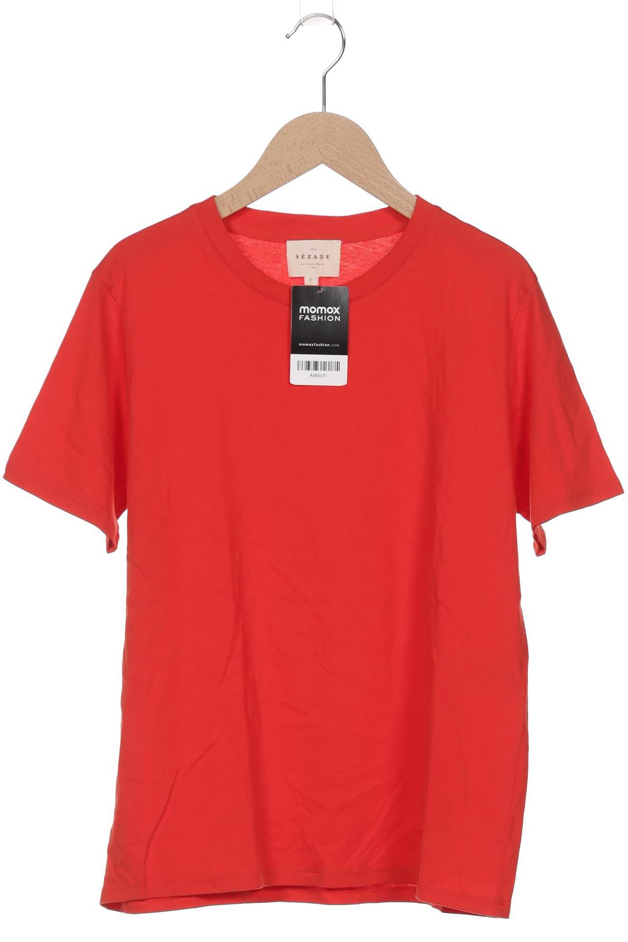 

Sezane Damen T-Shirt, rot, Gr. 36