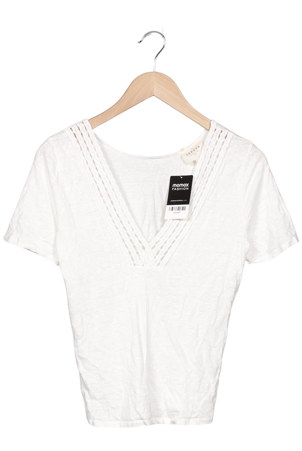 

Sezane Damen T-Shirt, weiß, Gr. 38