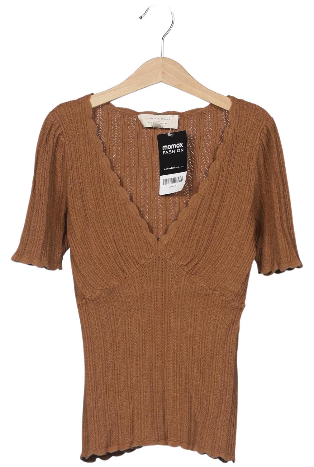 

Sezane Damen T-Shirt, braun, Gr. 34