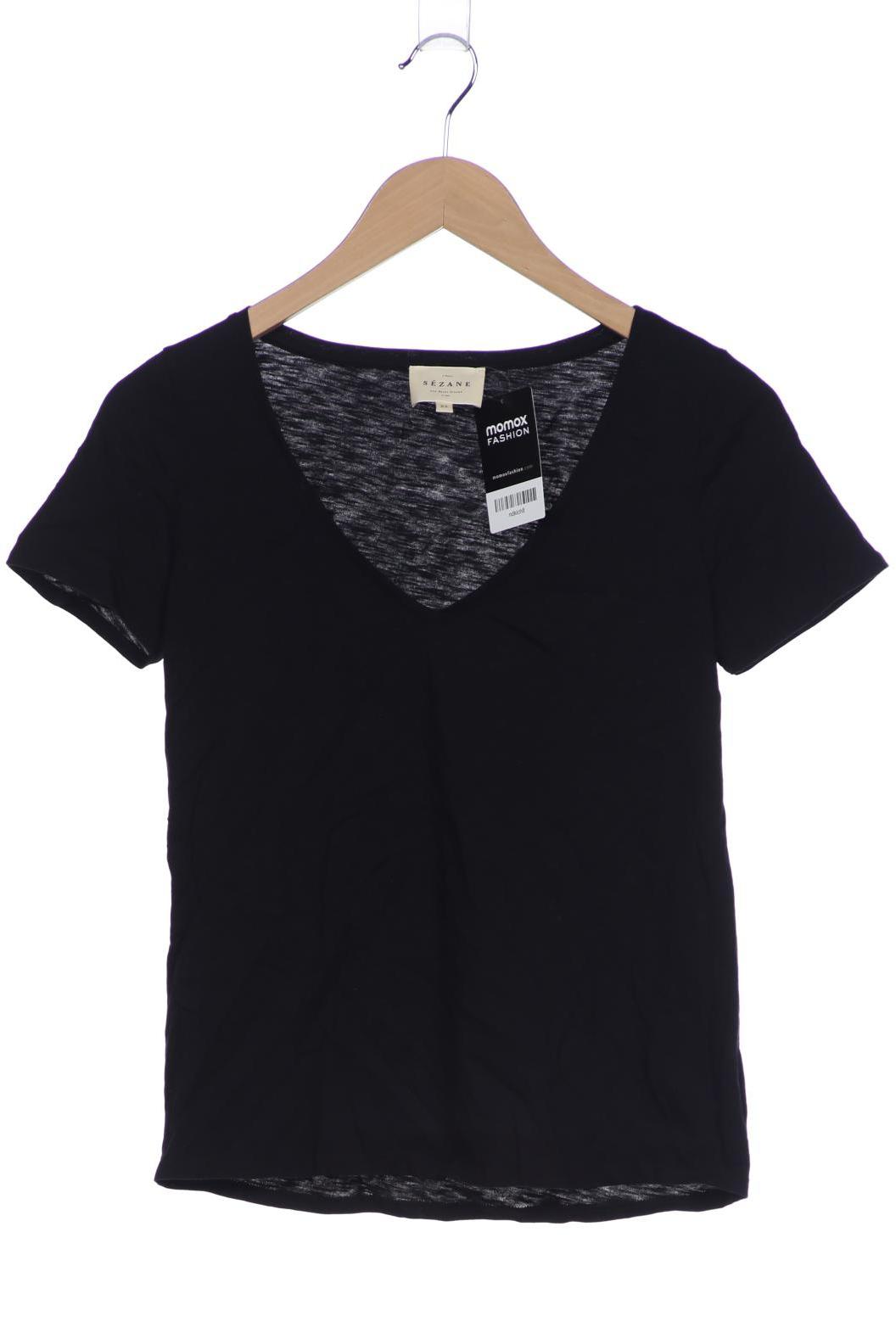 

Sezane Damen T-Shirt, schwarz, Gr. 34