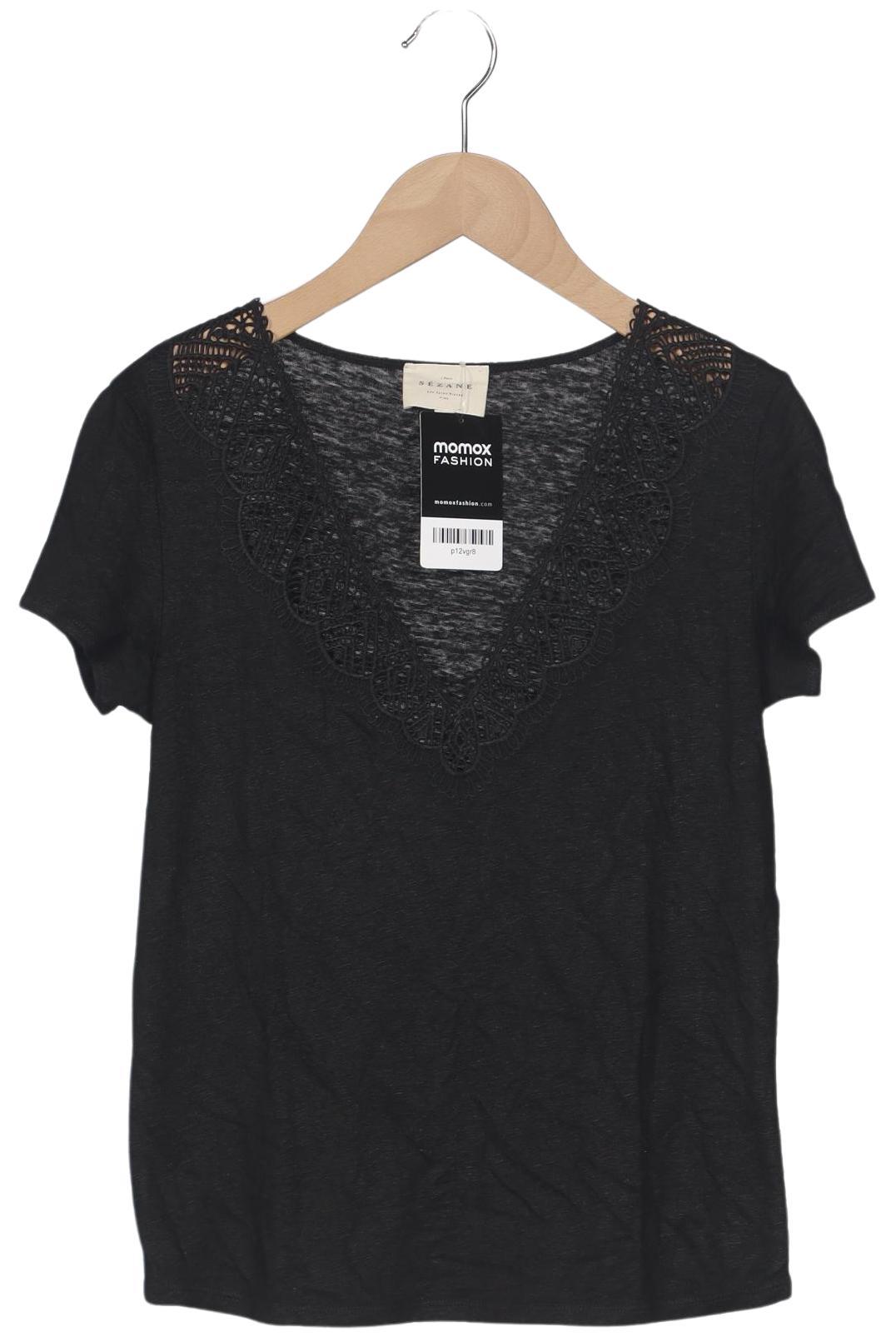 

Sezane Damen T-Shirt, schwarz, Gr. 34