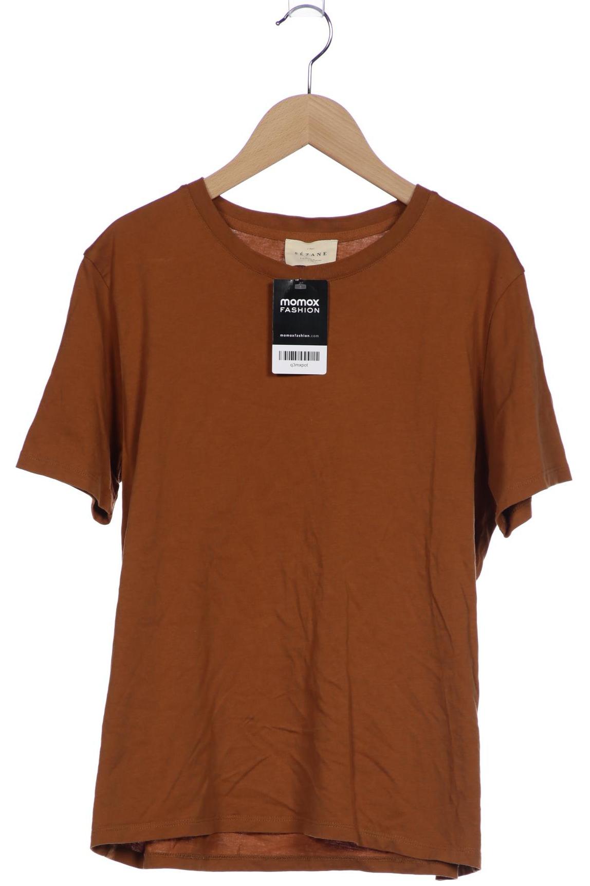 

Sezane Damen T-Shirt, braun, Gr. 38