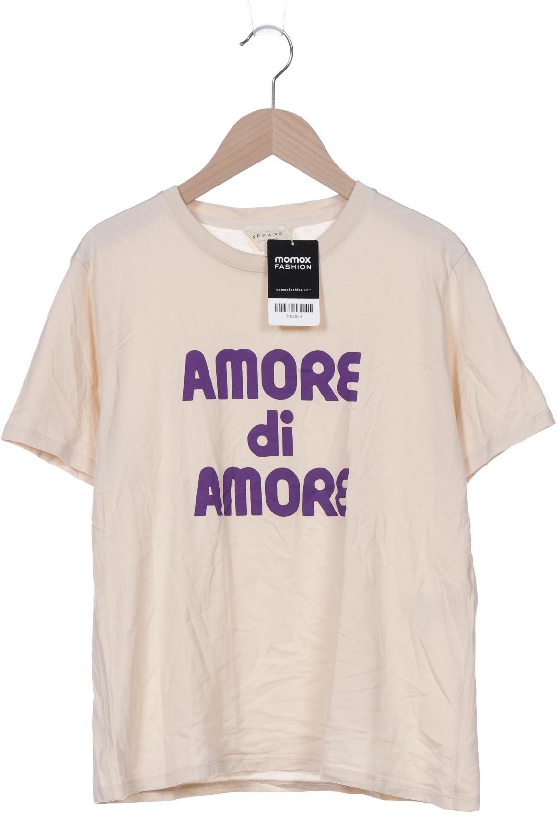 

Sezane Damen T-Shirt, beige, Gr. 36