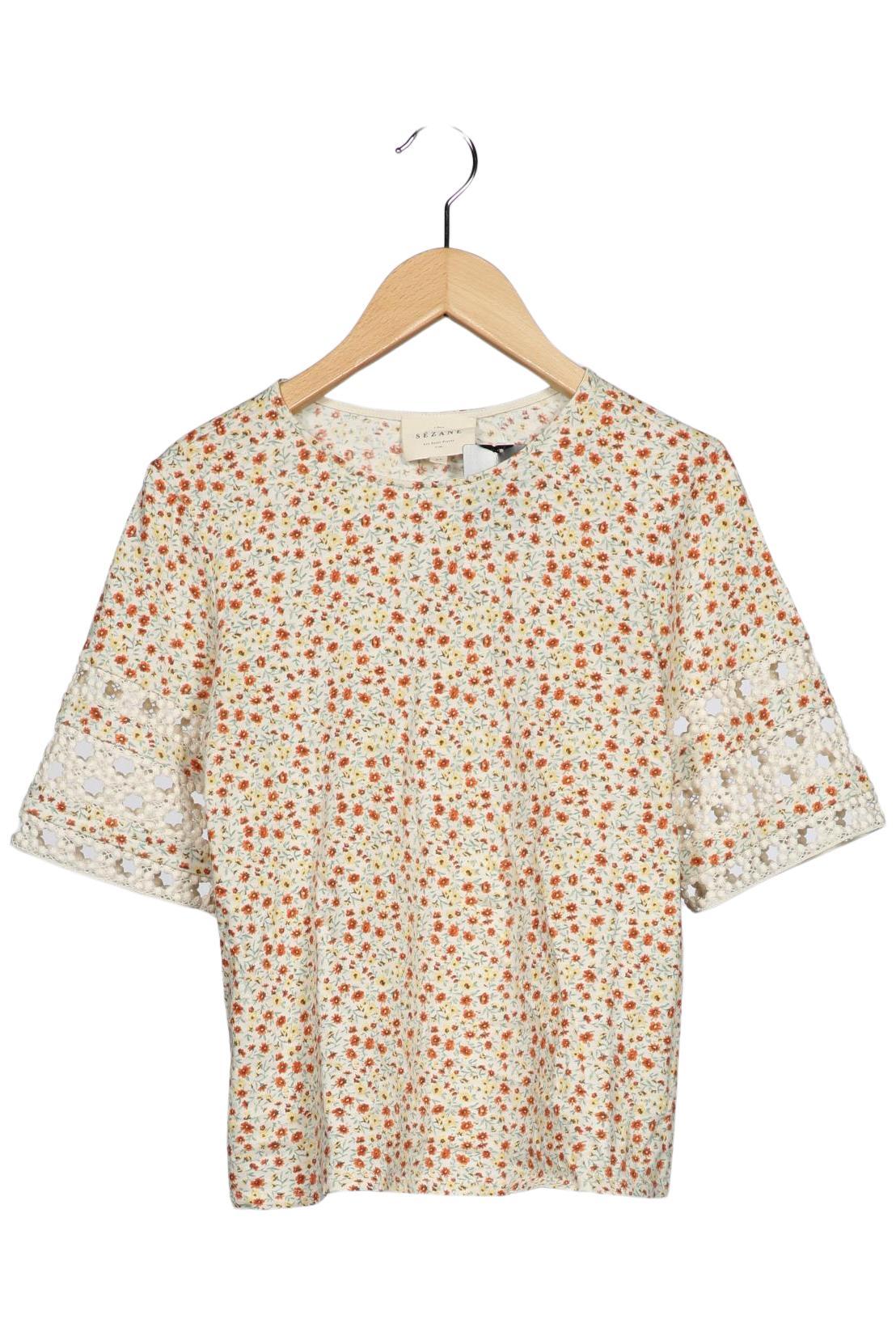 

Sezane Damen T-Shirt, cremeweiß, Gr. 34