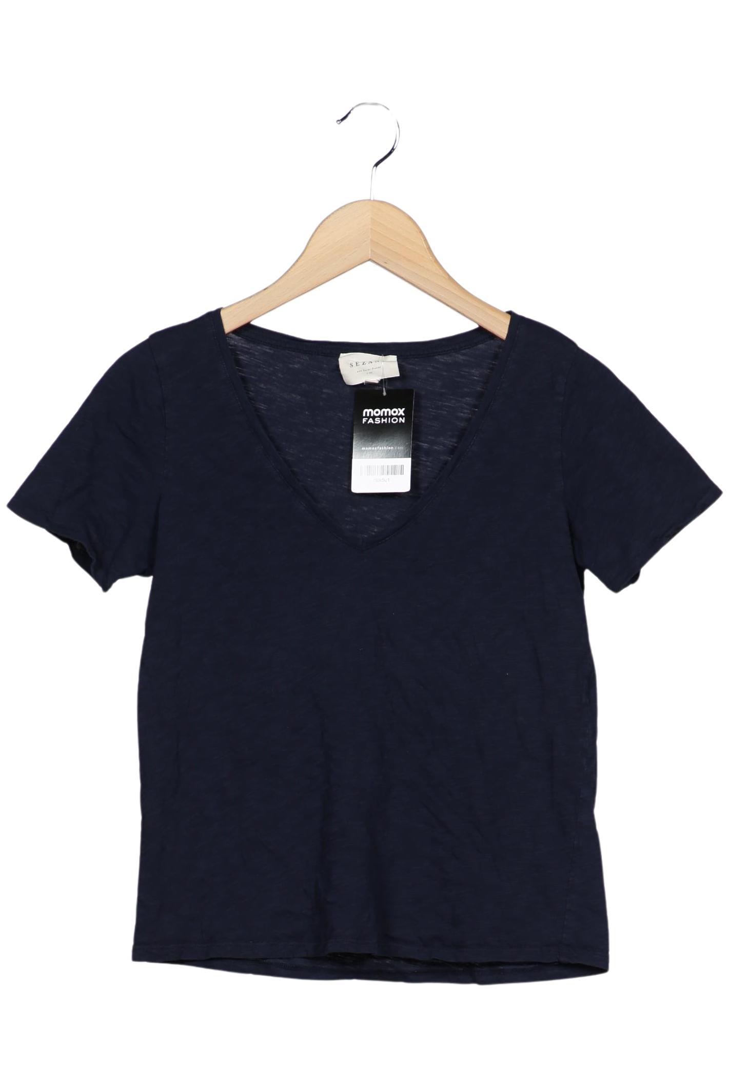 

Sezane Damen T-Shirt, marineblau, Gr. 36