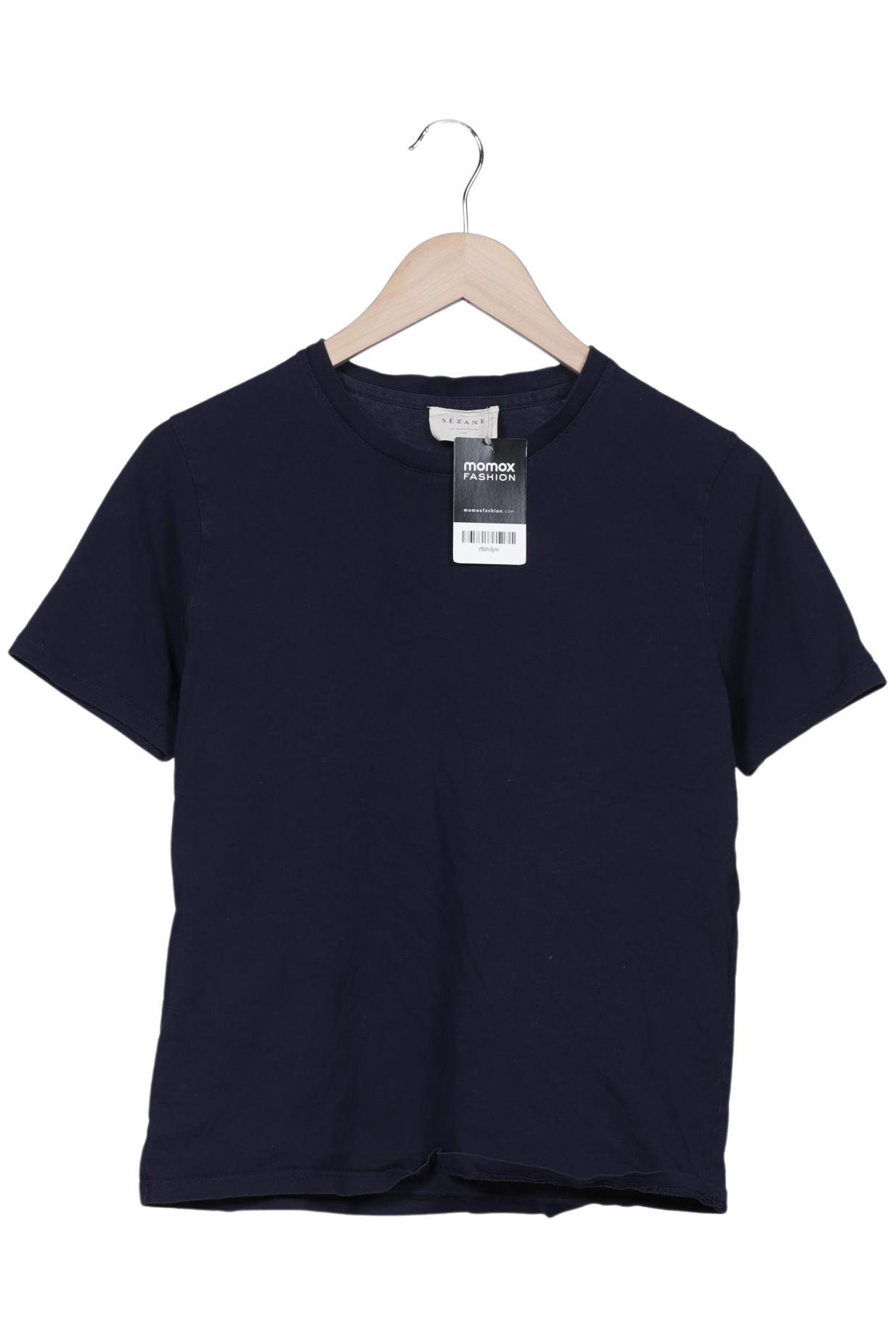 

Sezane Damen T-Shirt, marineblau, Gr. 36