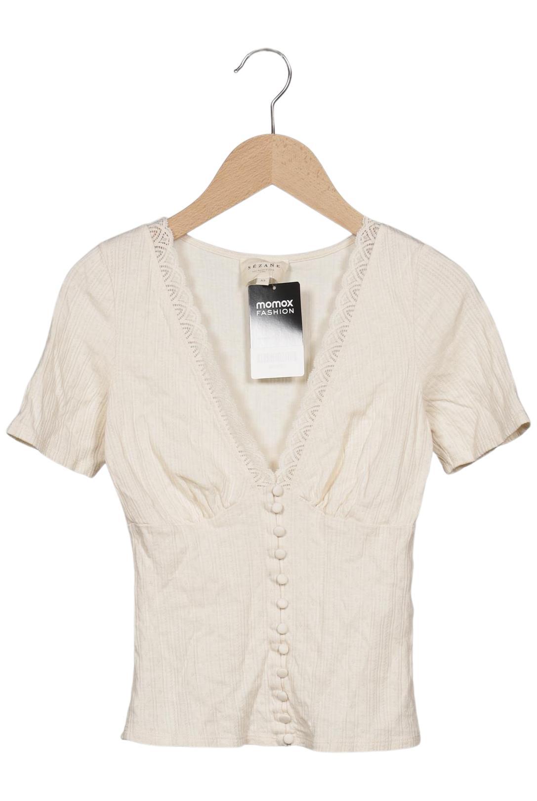 

Sezane Damen T-Shirt, beige, Gr. 34
