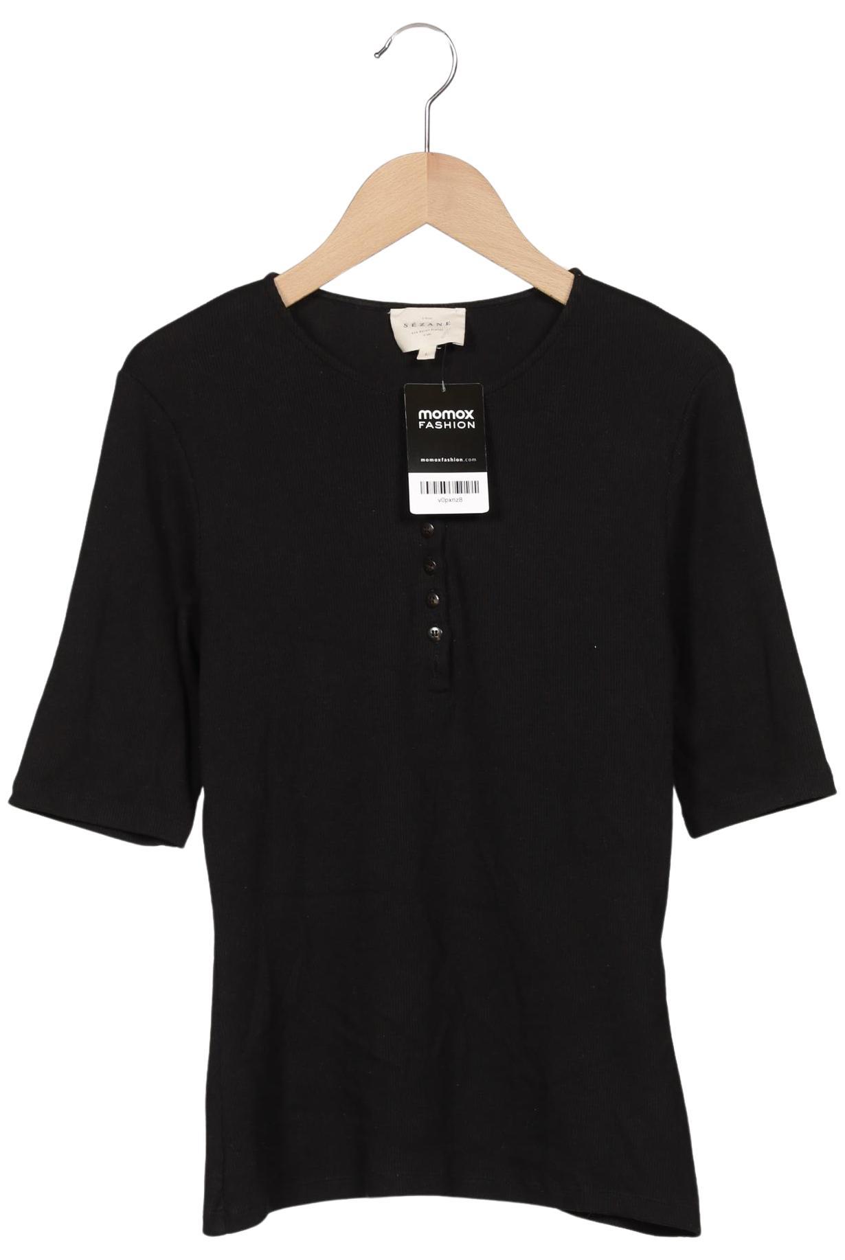 

Sezane Damen T-Shirt, schwarz, Gr. 42