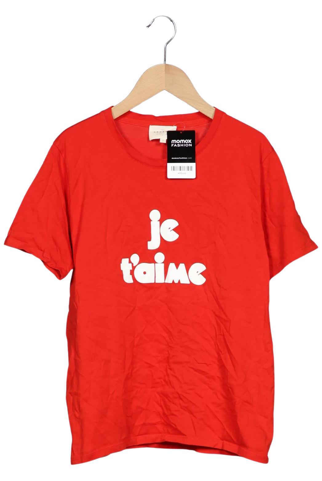 

Sezane Damen T-Shirt, rot, Gr. 36