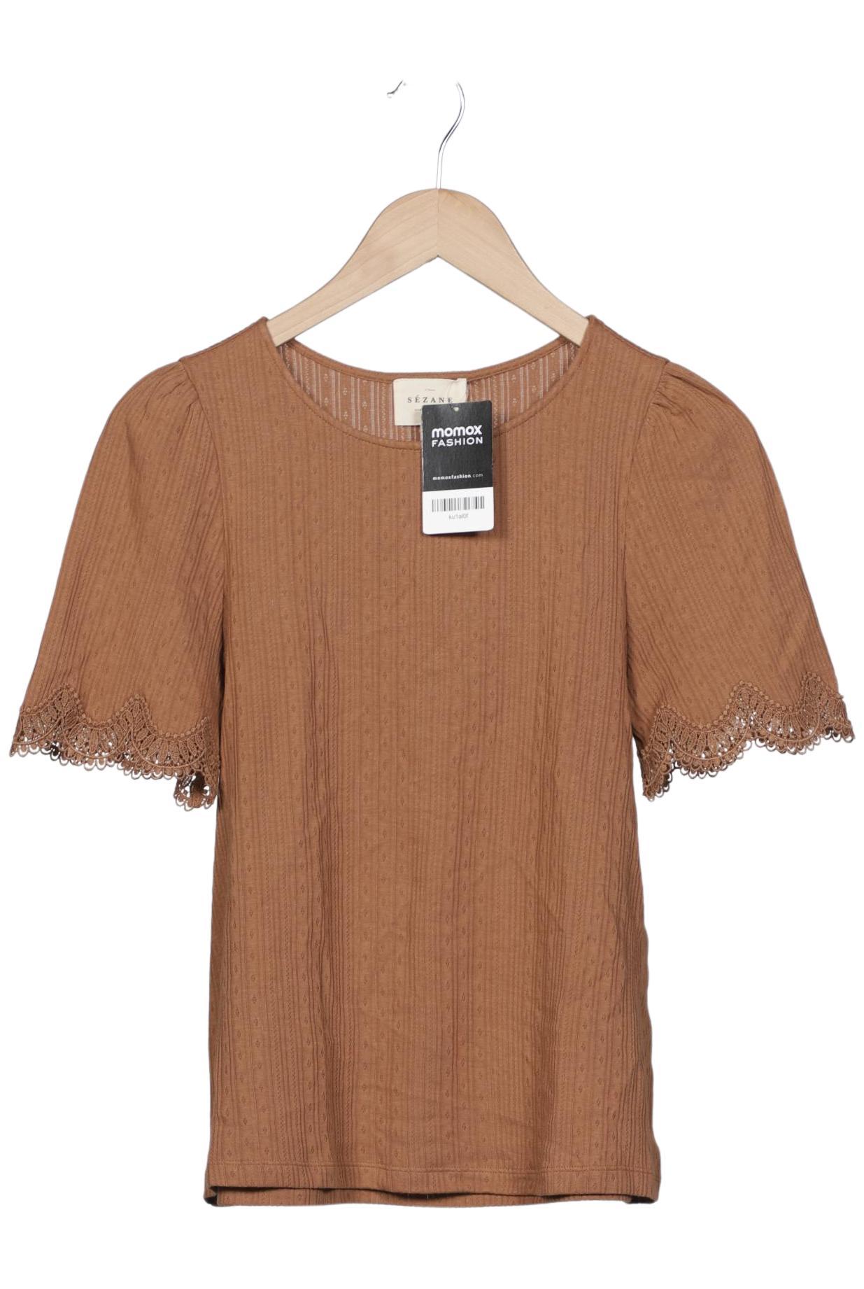 

Sezane Damen T-Shirt, braun, Gr. 38