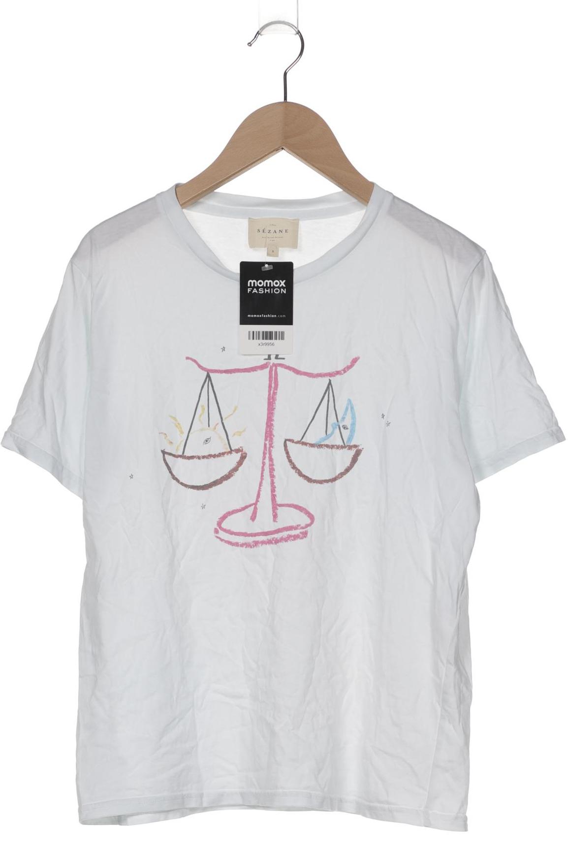 

Sezane Damen T-Shirt, weiß, Gr. 36