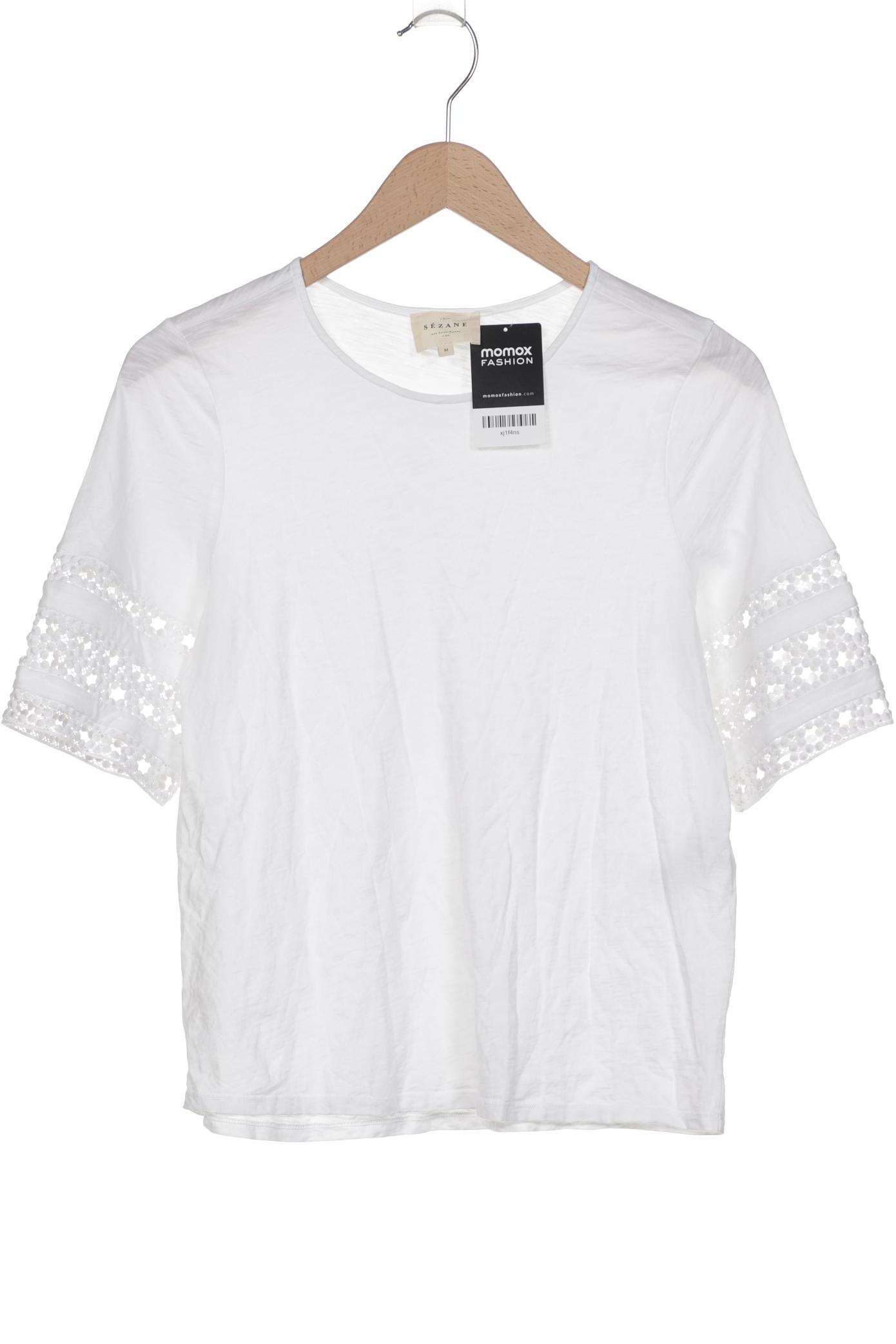 

Sezane Damen T-Shirt, weiß, Gr. 38