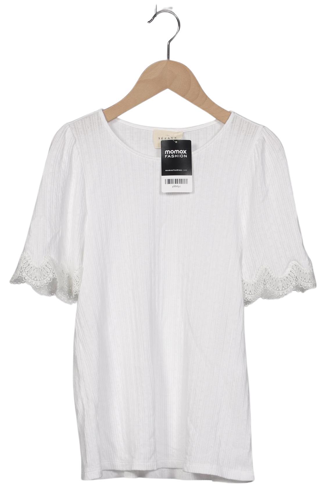 

Sezane Damen T-Shirt, weiß, Gr. 38