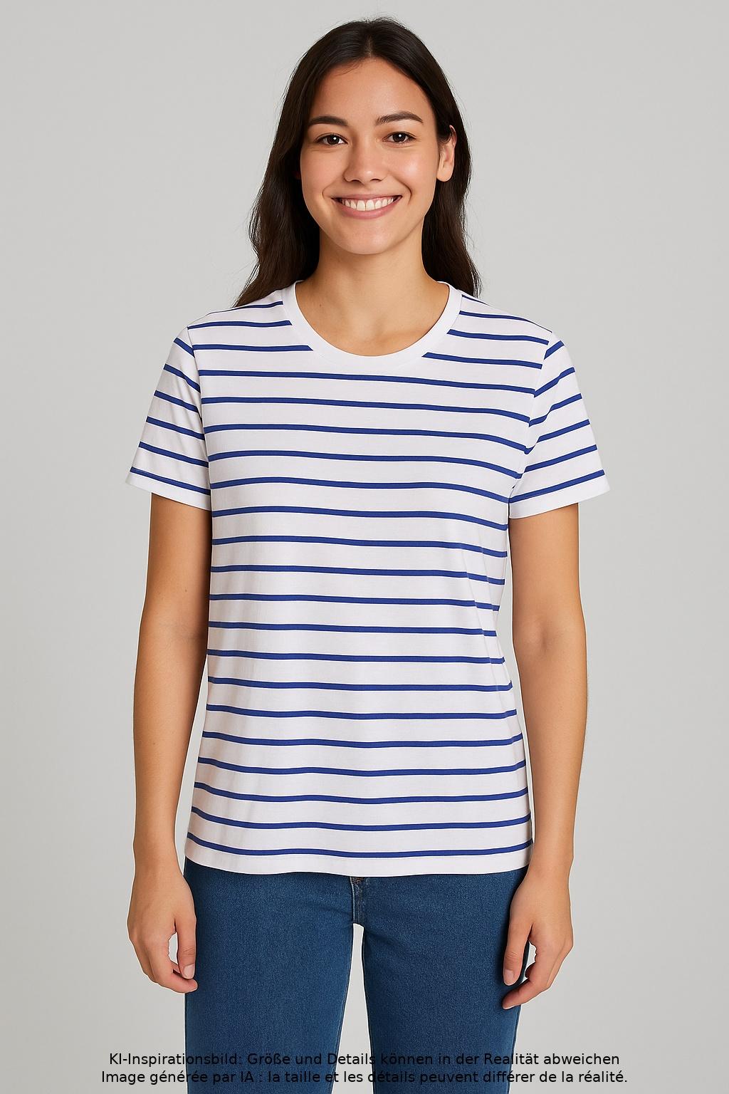 

Sezane Damen T-Shirt, mehrfarbig, Gr. 34