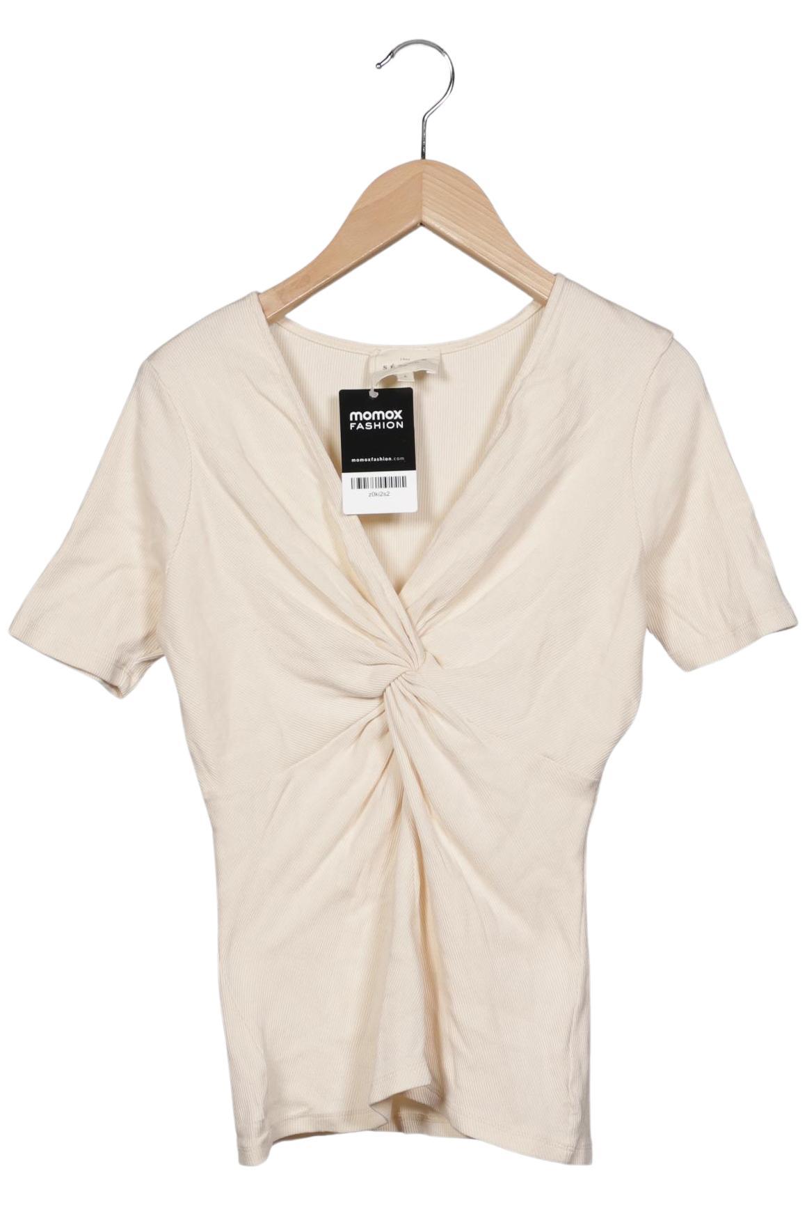 

Sezane Damen T-Shirt, cremeweiß, Gr. 36