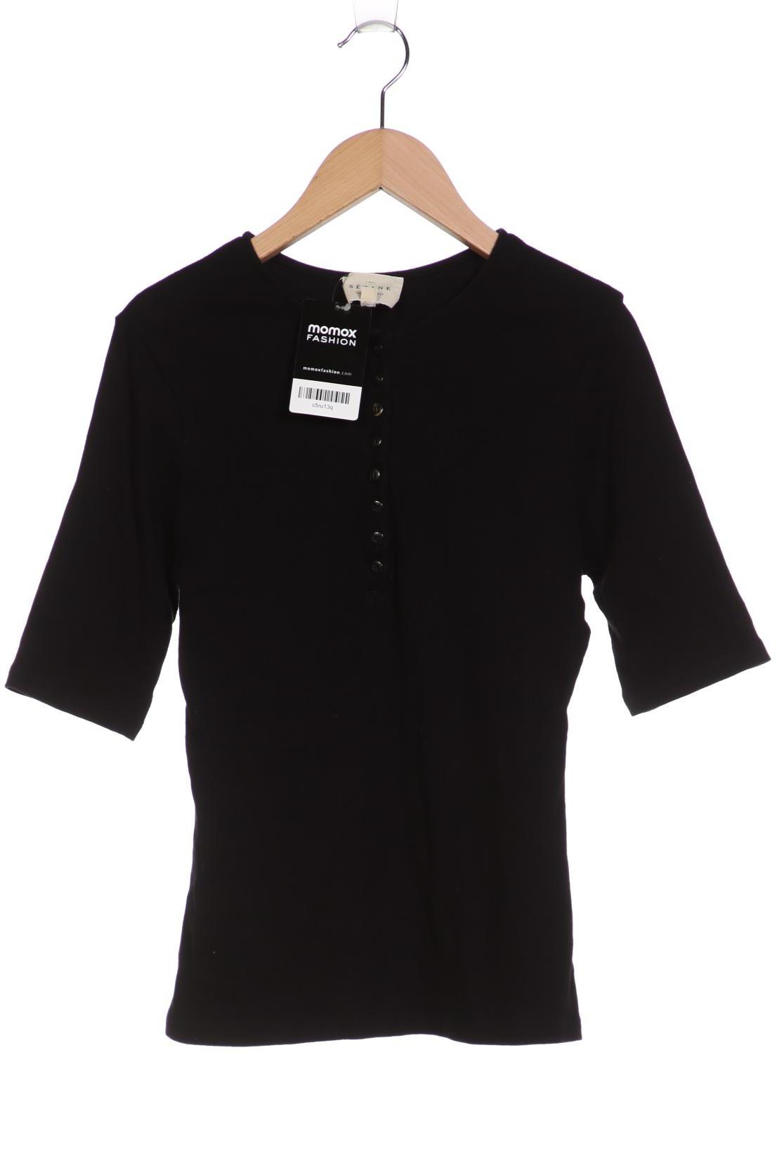 

Sezane Damen T-Shirt, schwarz, Gr. 38