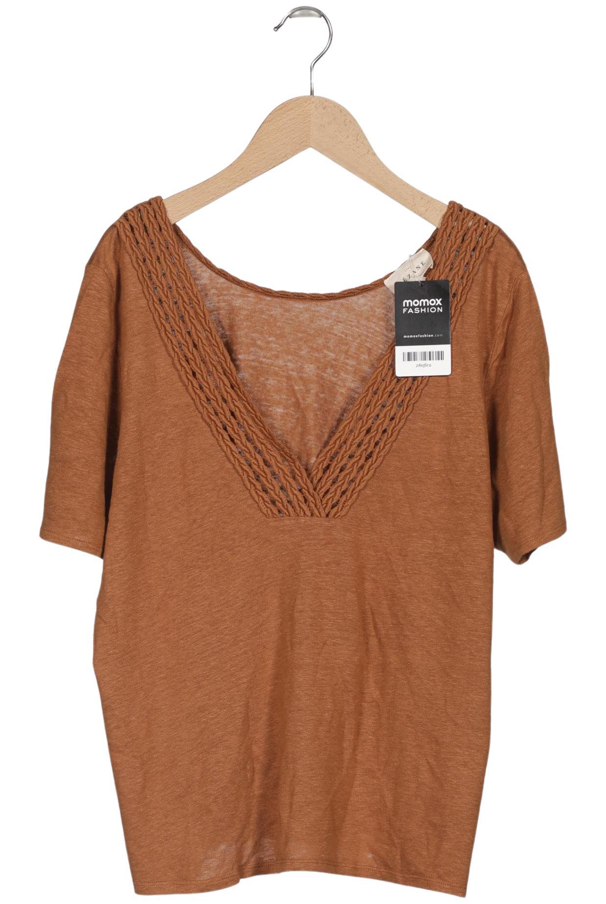 

Sezane Damen T-Shirt, braun, Gr. 44