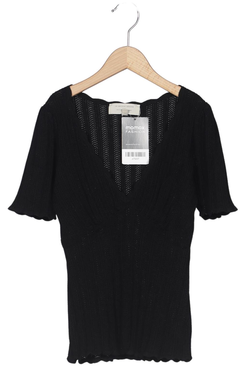 

Sezane Damen T-Shirt, schwarz, Gr. 34