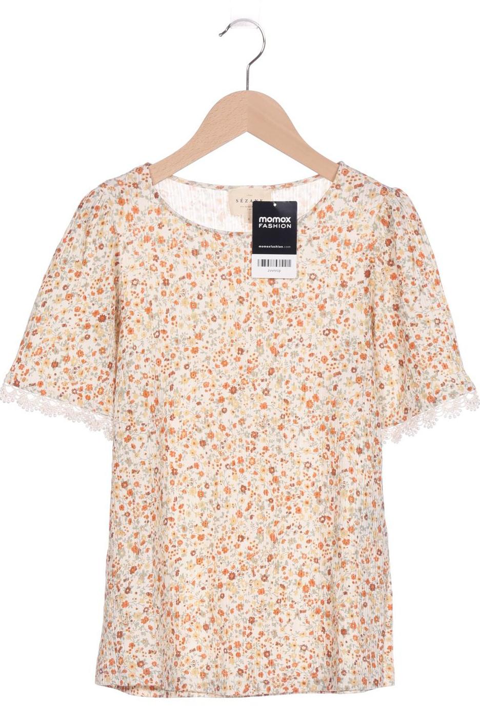 

Sezane Damen T-Shirt, cremeweiß, Gr. 36