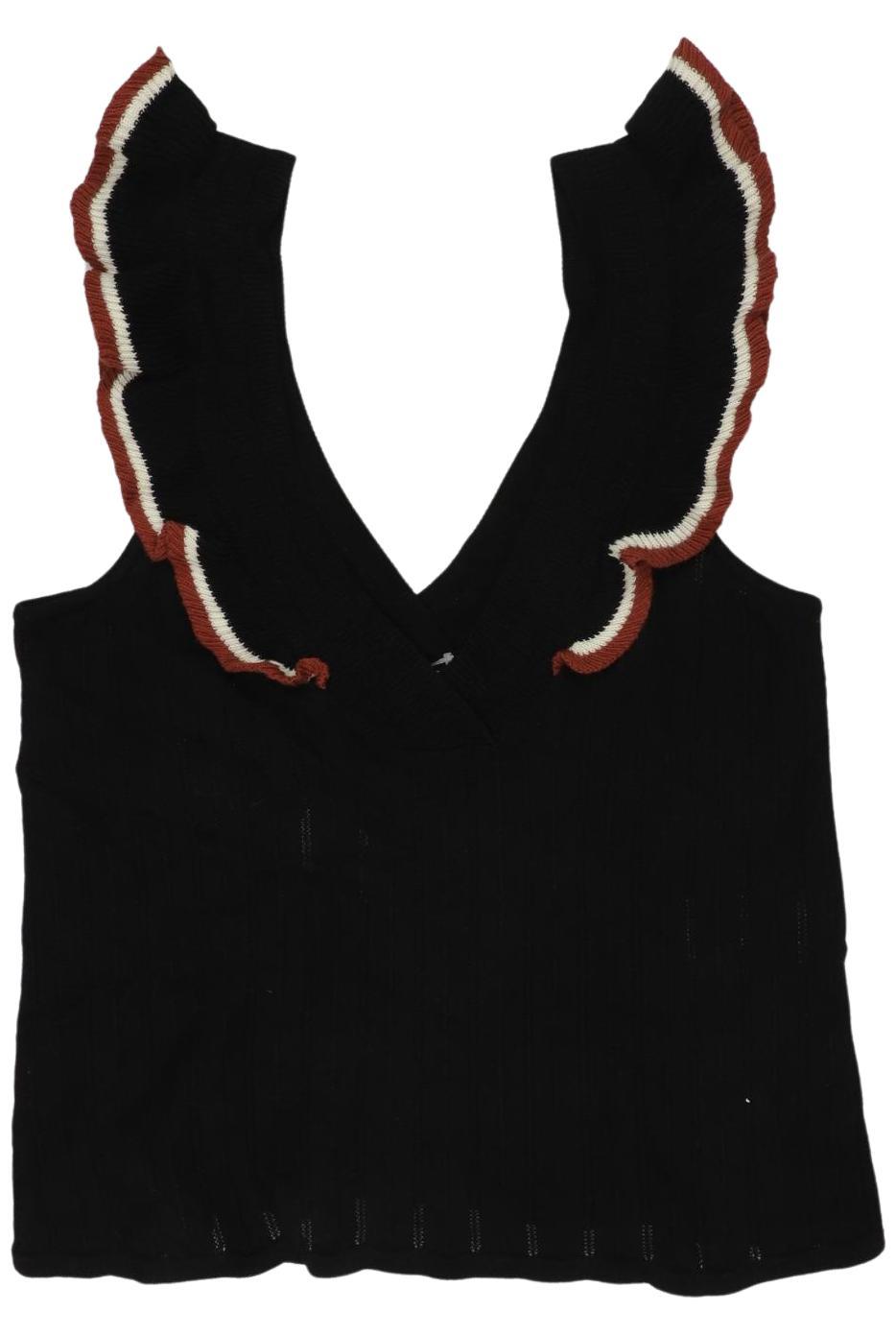 

Sezane Damen Top, schwarz, Gr. 36