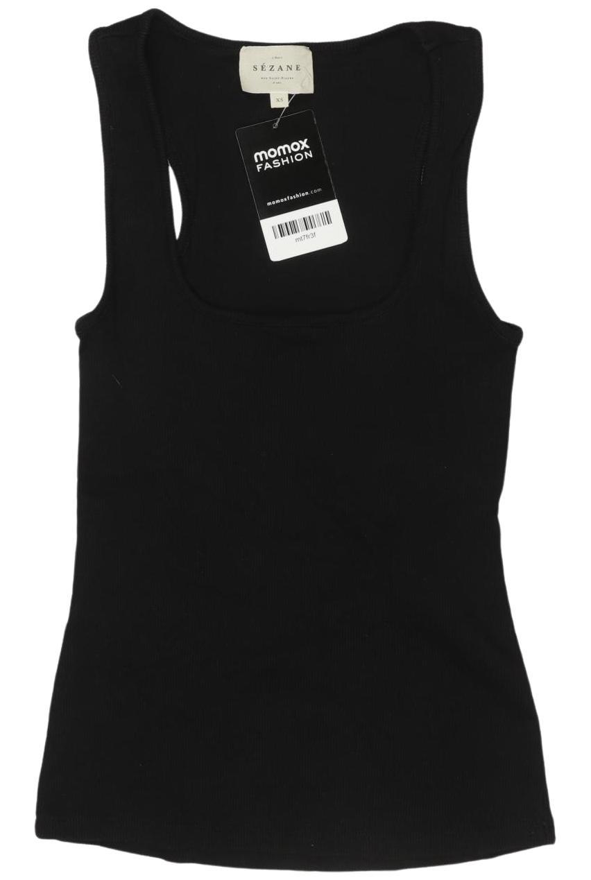 

Sezane Damen Top, schwarz, Gr. 34