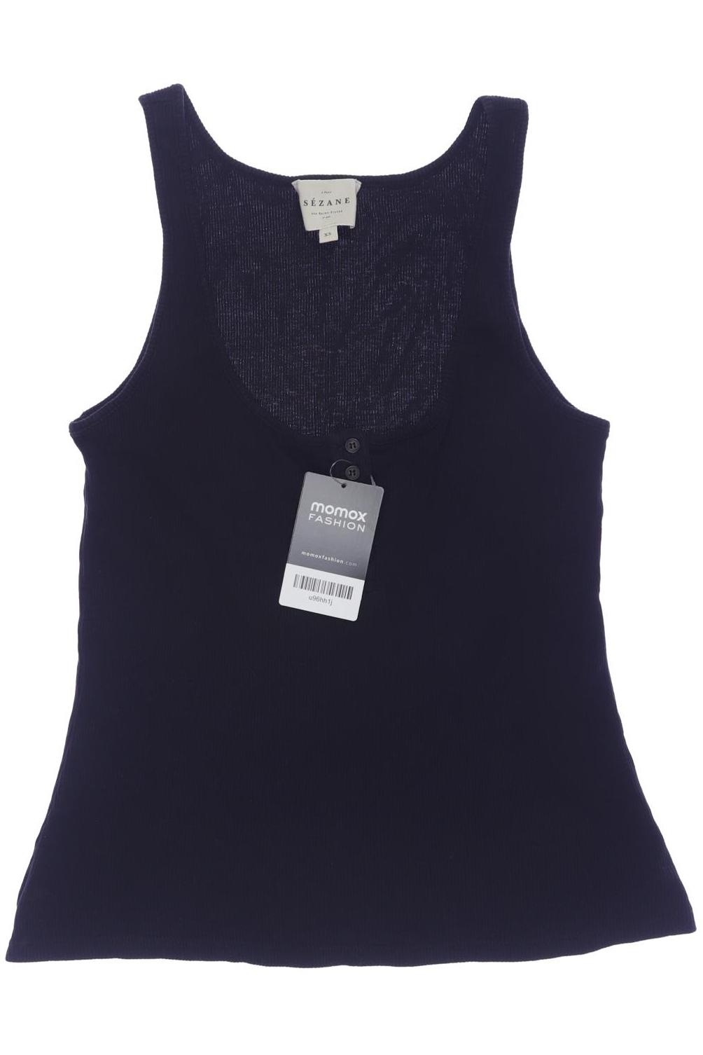 

Sezane Damen Top, schwarz, Gr. 34