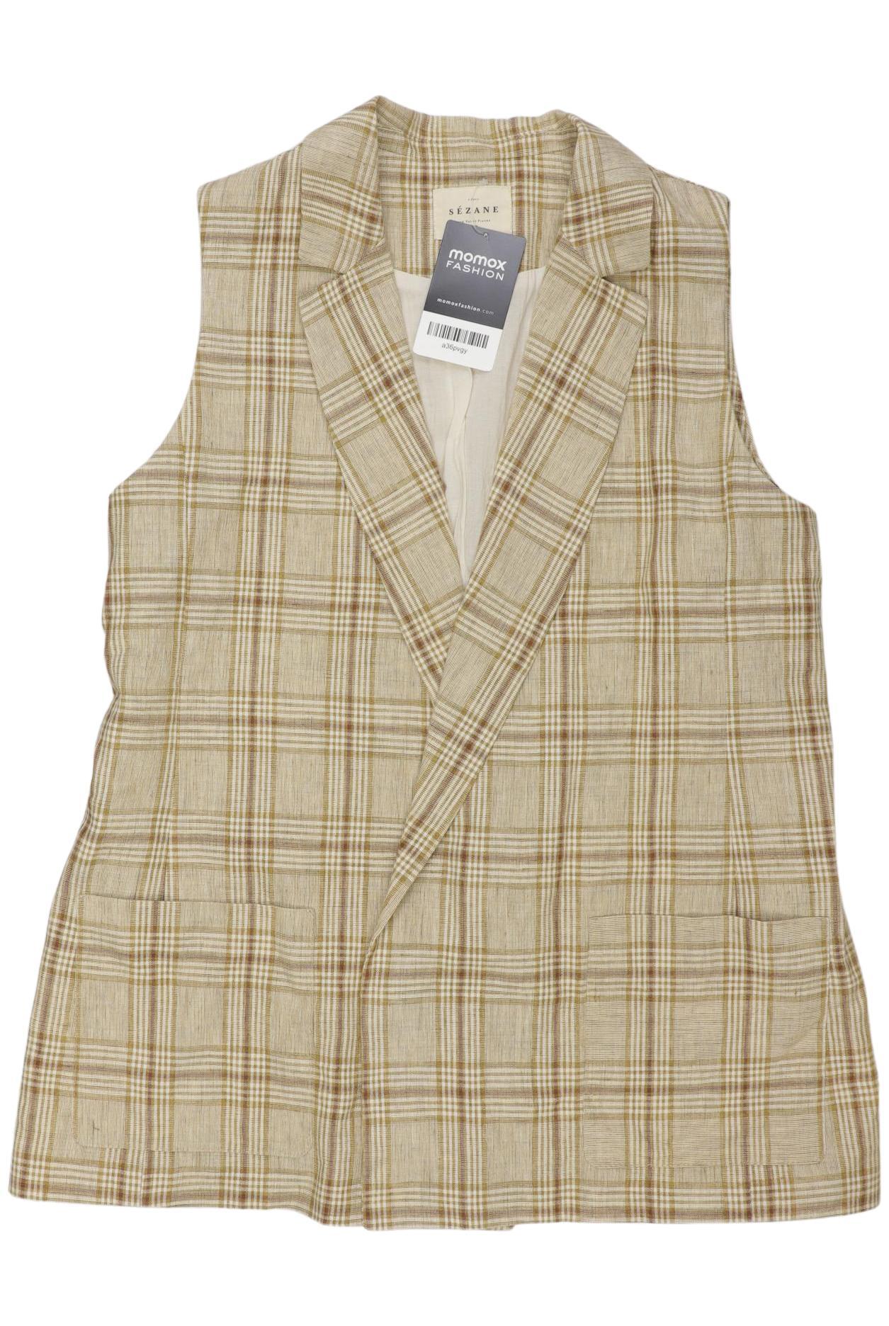 

Sezane Damen Weste, beige, Gr. 34