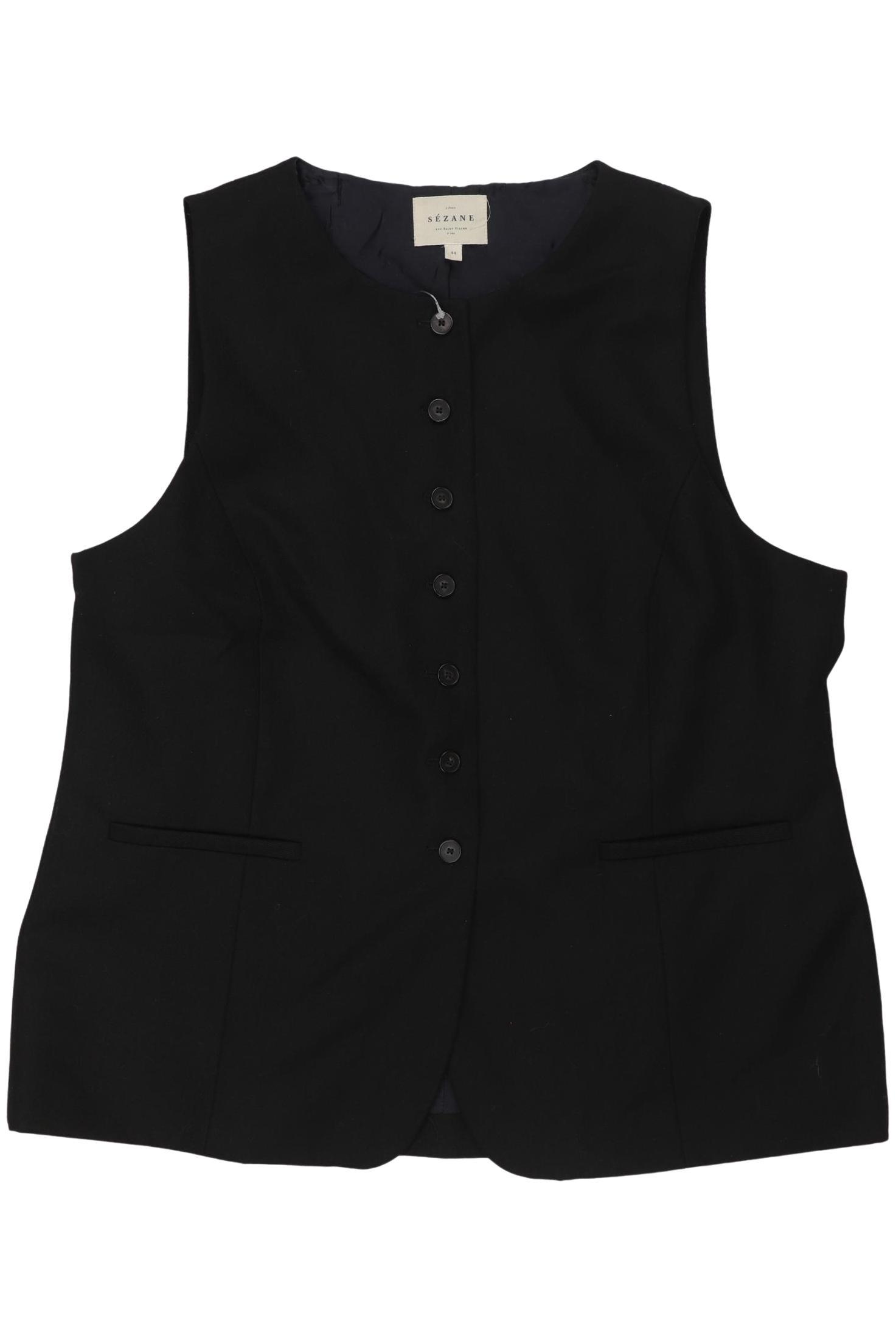 

Sezane Damen Weste, schwarz, Gr. 44