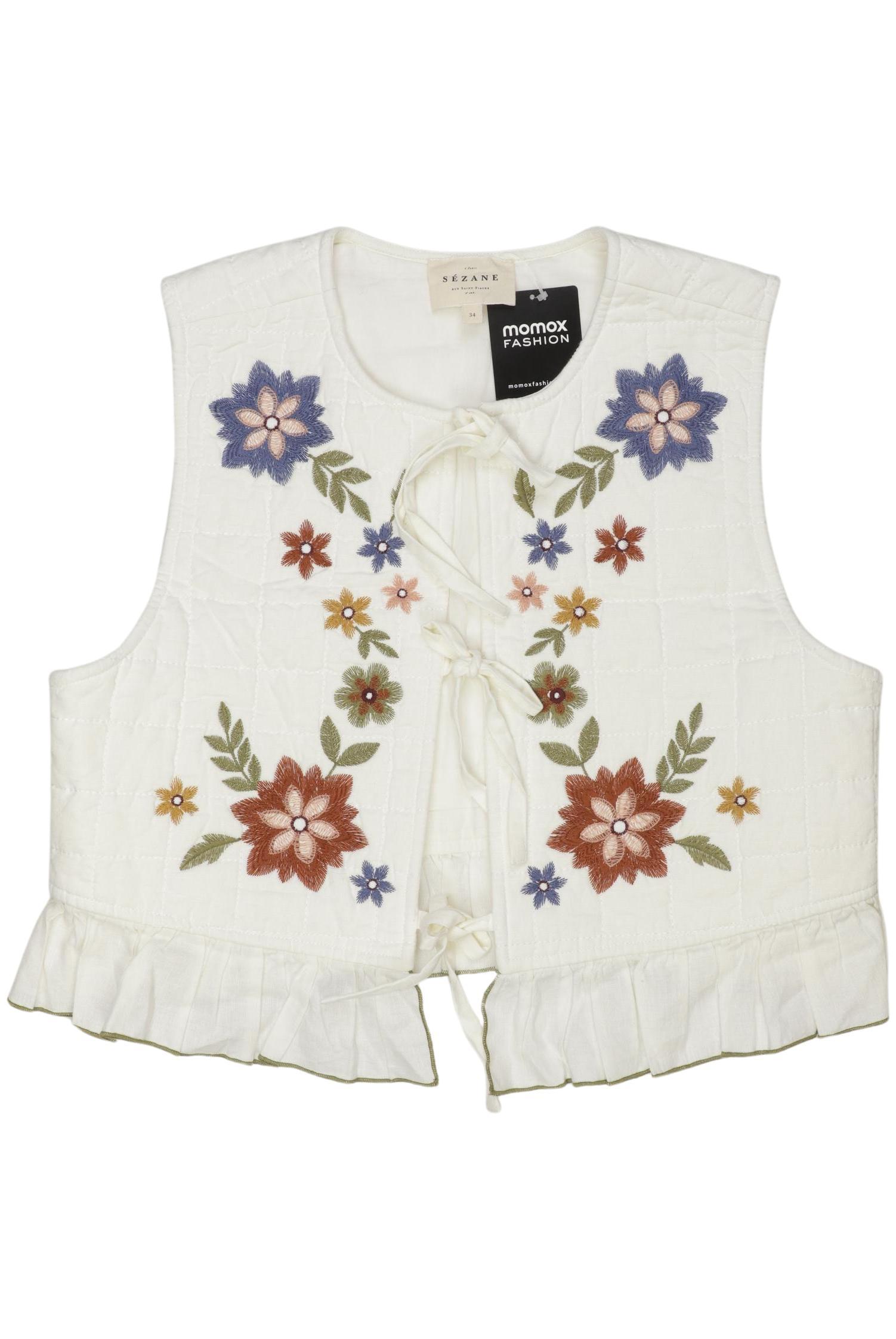 

Sezane Damen Weste, cremeweiß, Gr. 34