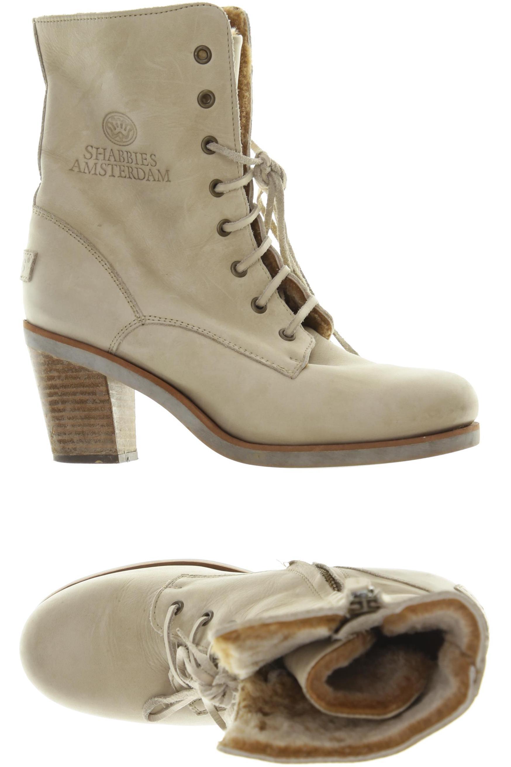 

Shabbies Amsterdam Damen Stiefelette, beige, Gr. 38
