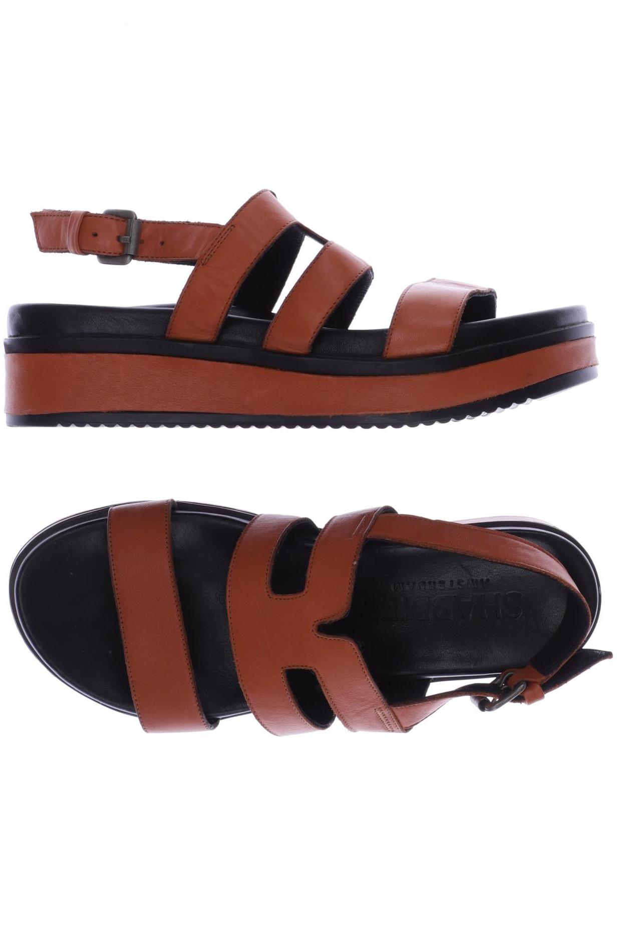 

Shabbies Amsterdam Damen Sandale, orange, Gr. 37