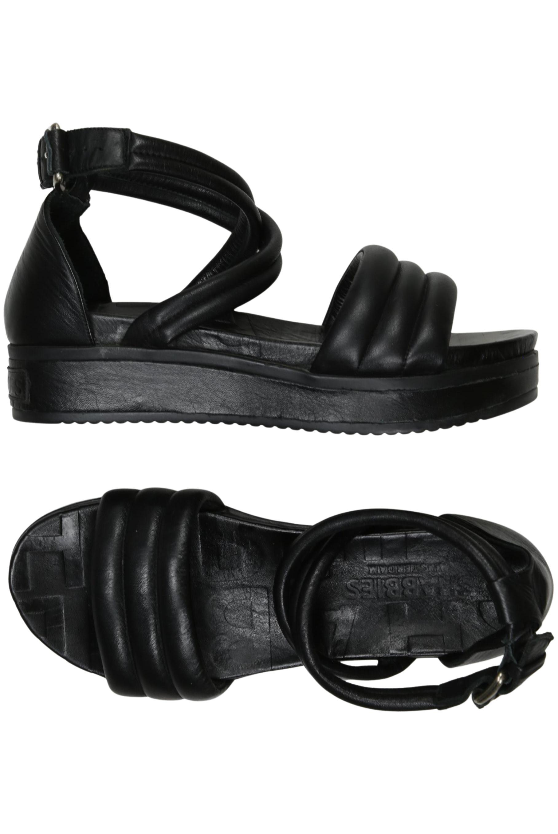 

Shabbies Amsterdam Damen Sandale, schwarz, Gr. 39