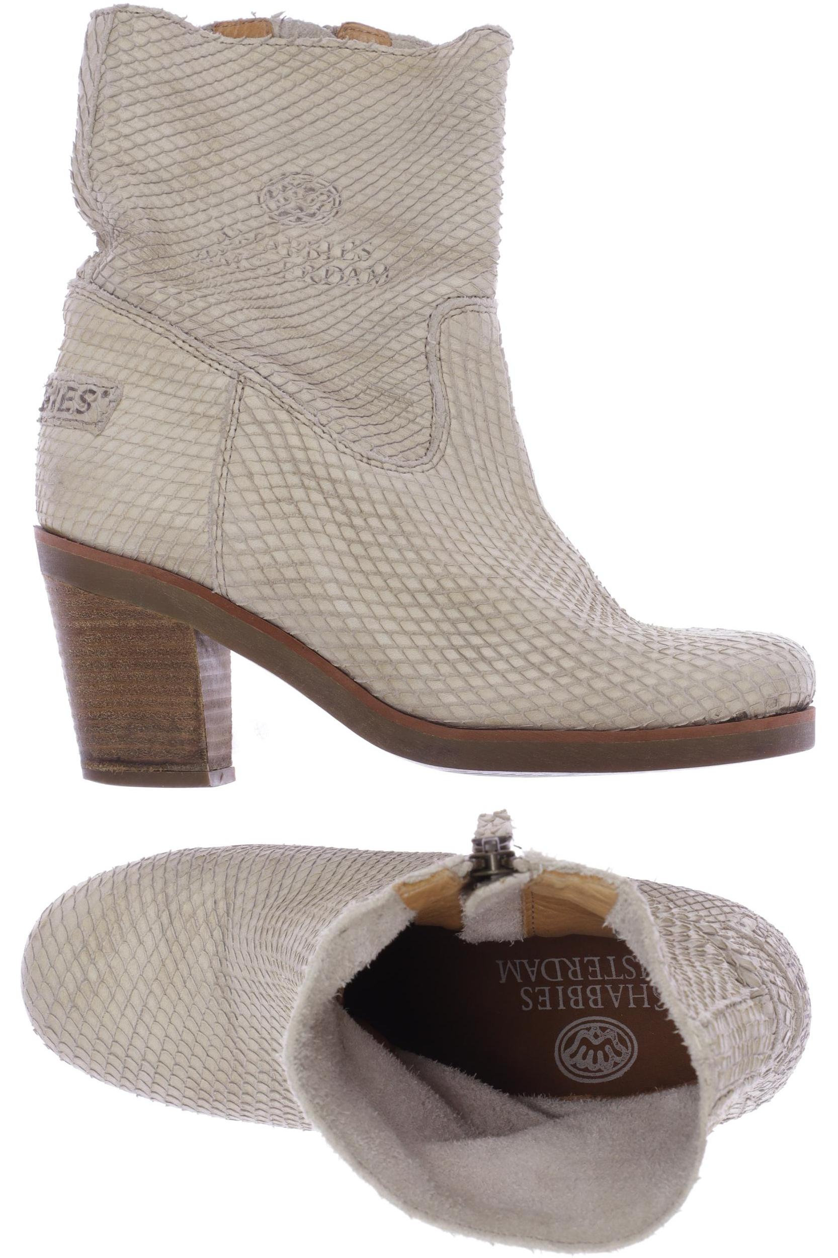 

Shabbies Amsterdam Damen Stiefelette, cremeweiß, Gr. 36
