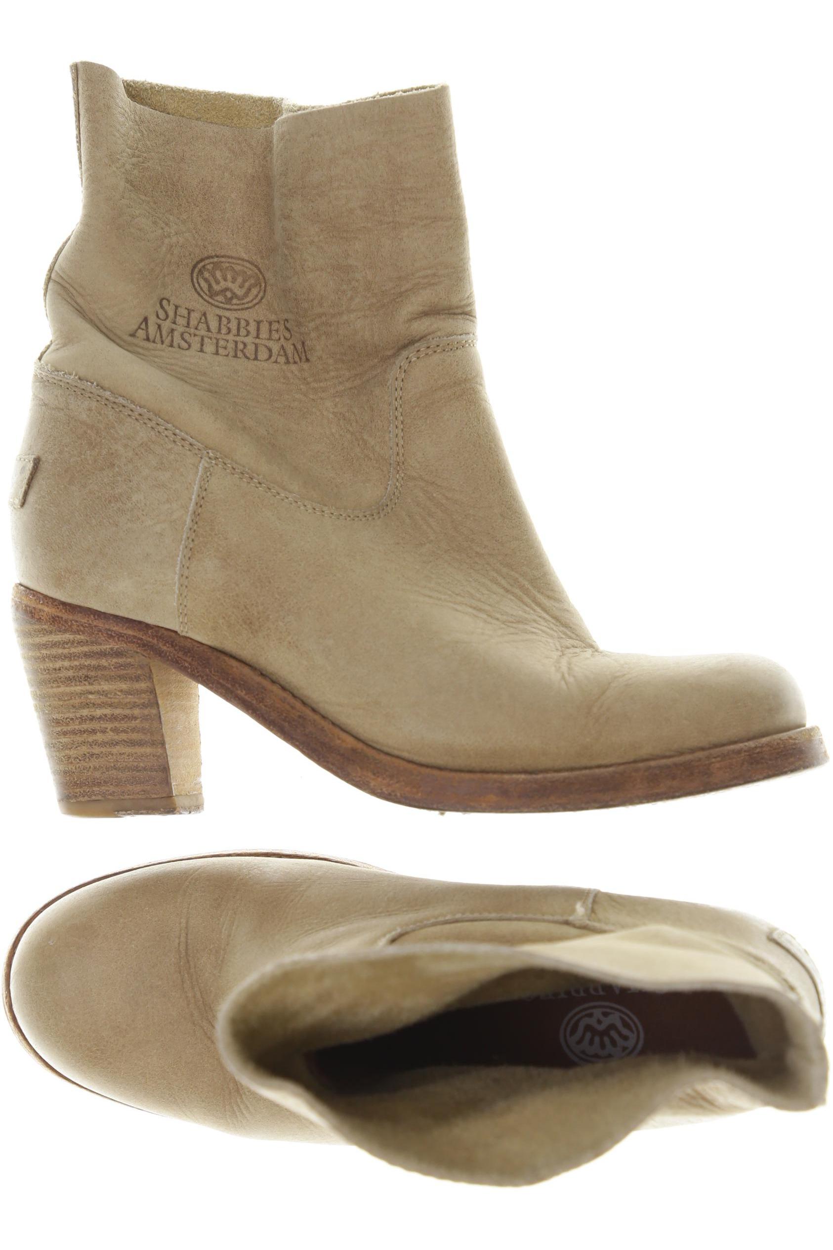 

Shabbies Amsterdam Damen Stiefelette, beige, Gr. 38