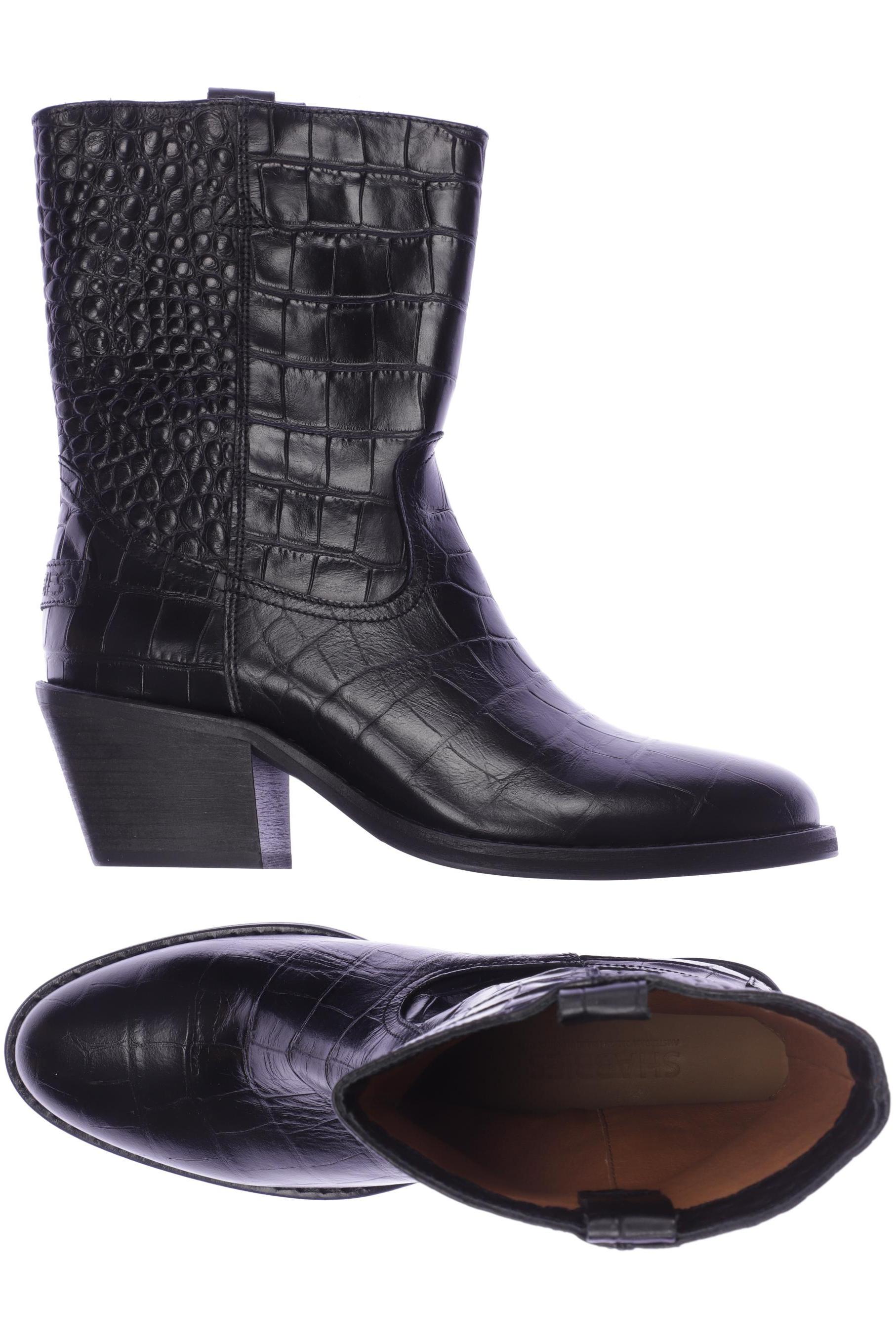 

Shabbies Amsterdam Damen Stiefelette, schwarz, Gr. 38