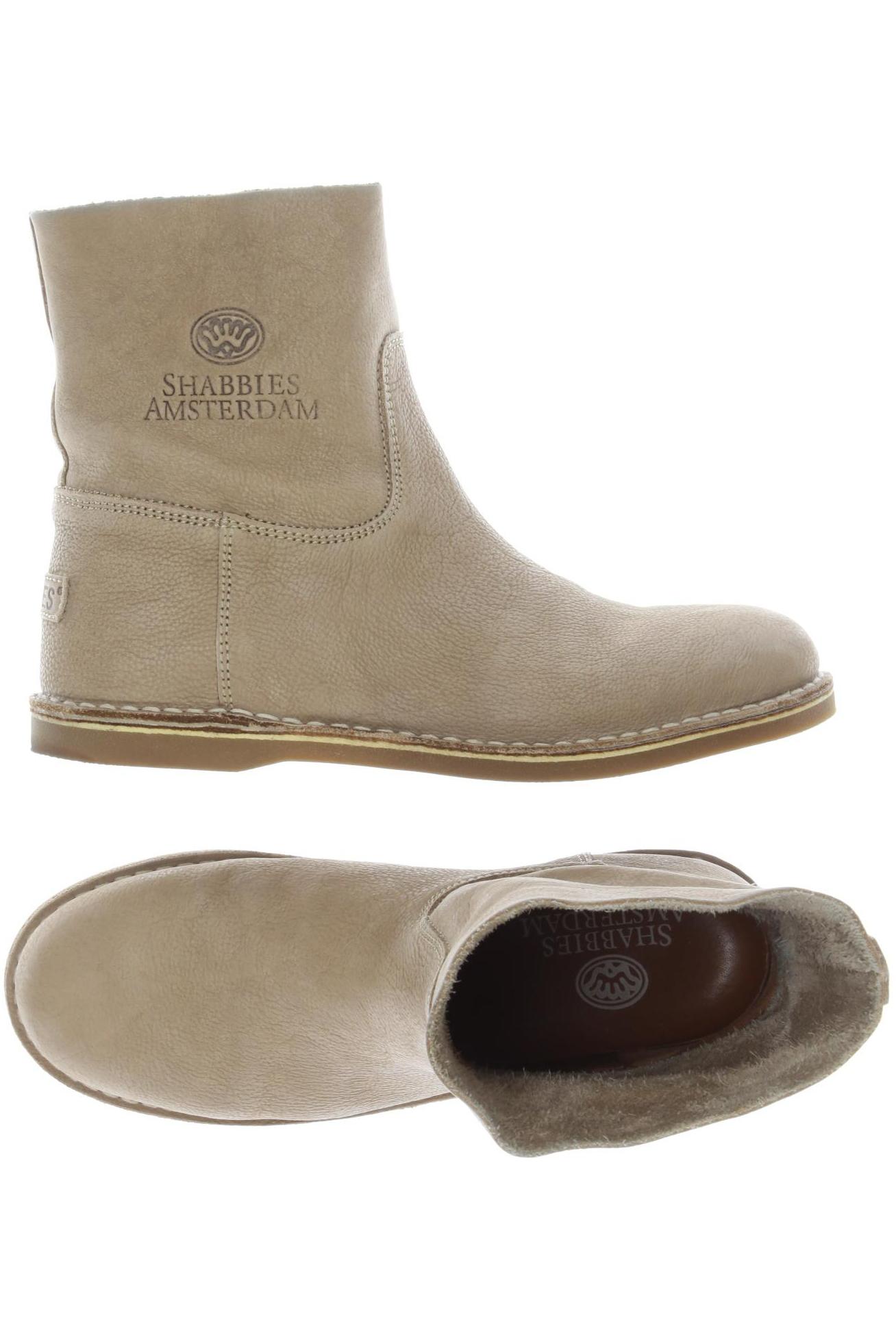 

Shabbies Amsterdam Damen Stiefelette, beige, Gr. 40