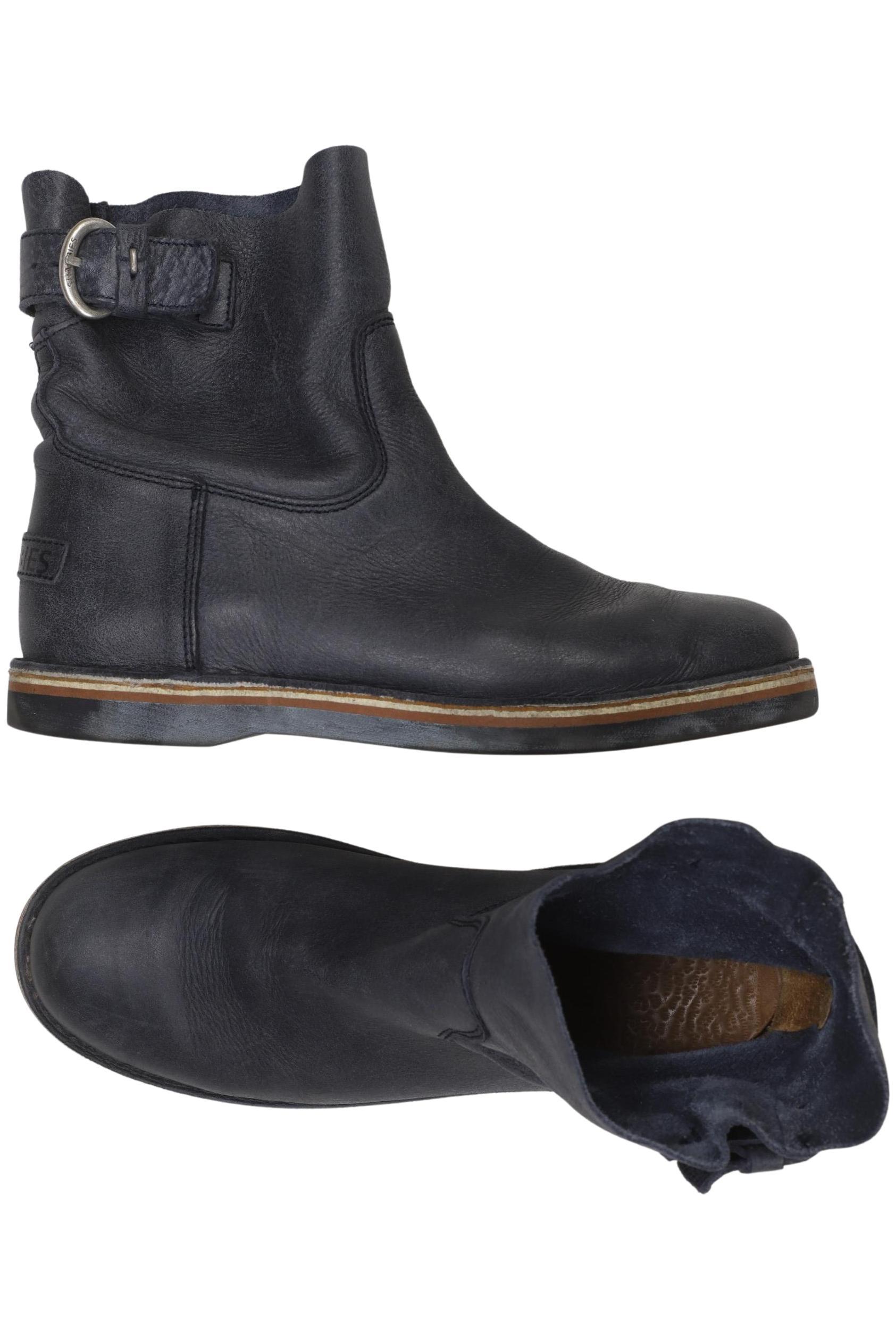 

Shabbies Amsterdam Damen Stiefelette, marineblau, Gr. 38.5