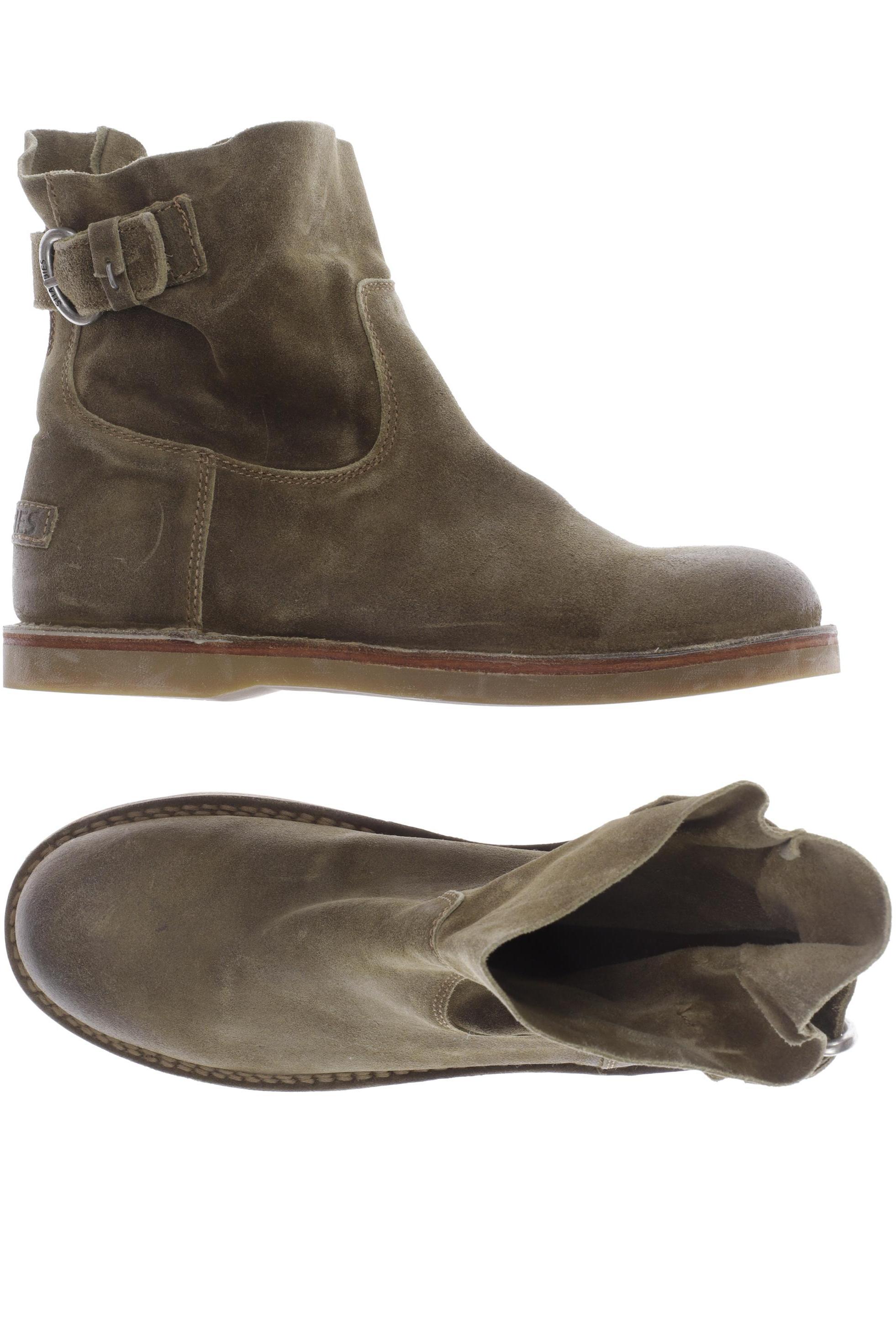 

Shabbies Amsterdam Damen Stiefelette, grün, Gr. 40